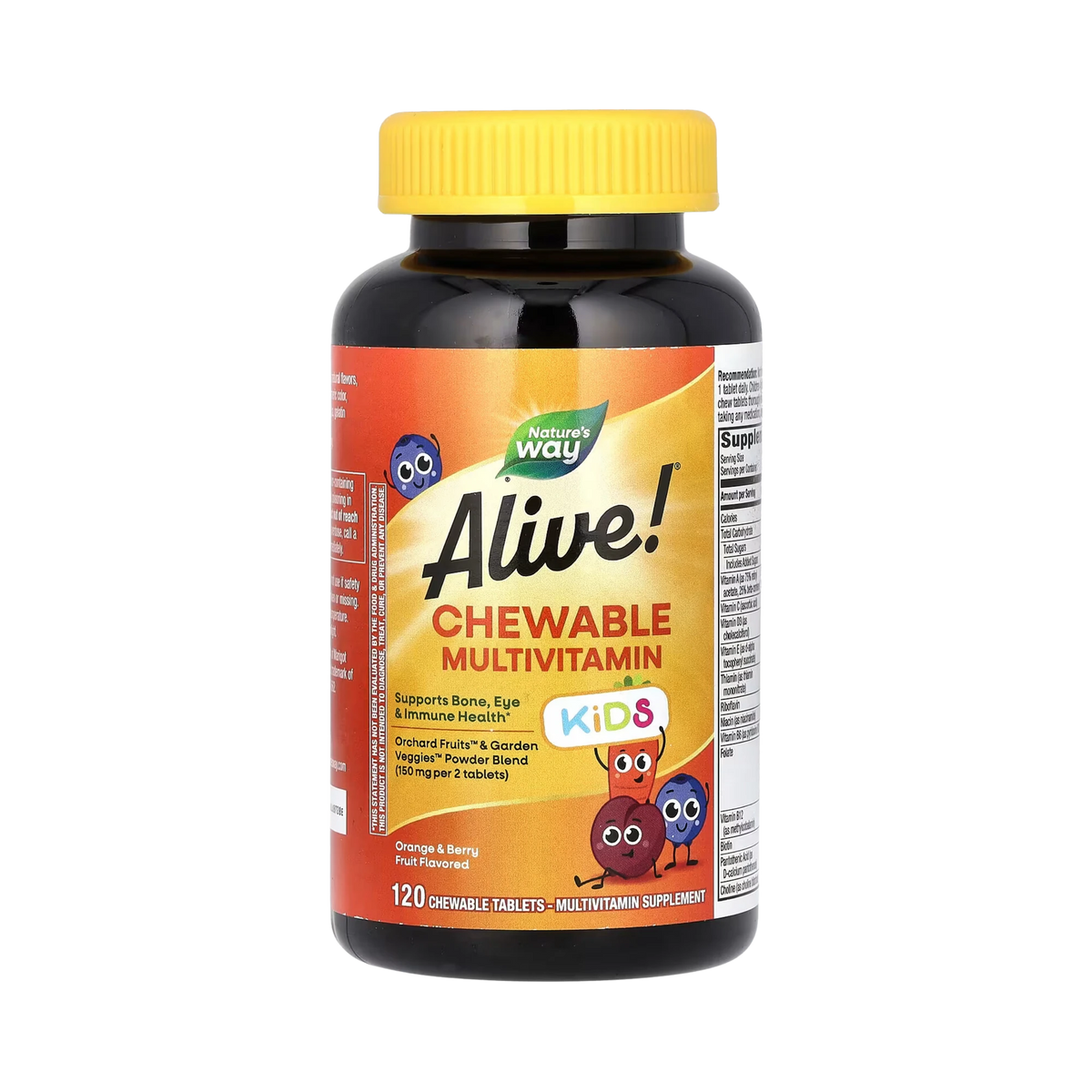 Nature's Way, Alive! Kids Chewable Multivitamin, 120 Tabs