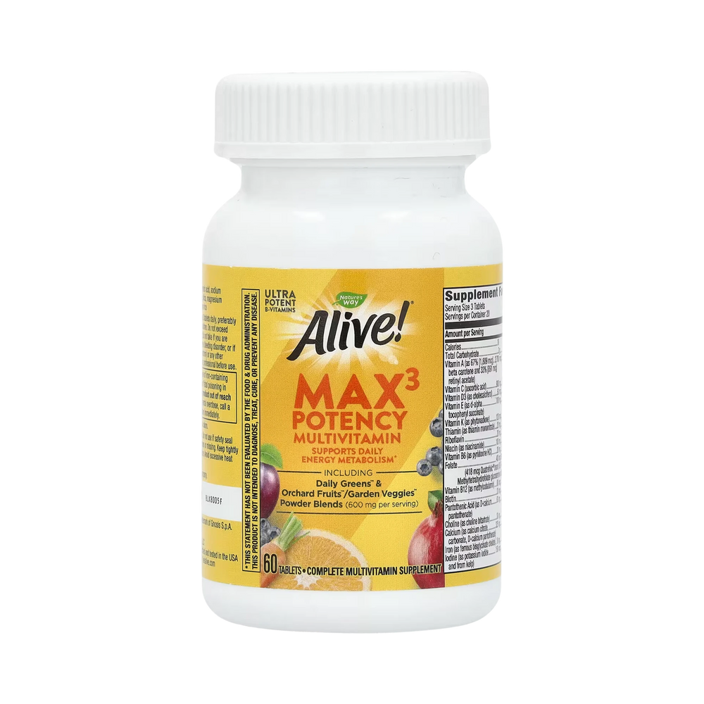 Nature's Way, Alive! Max3 Multi Vitamin With Iron, 60 Tablets