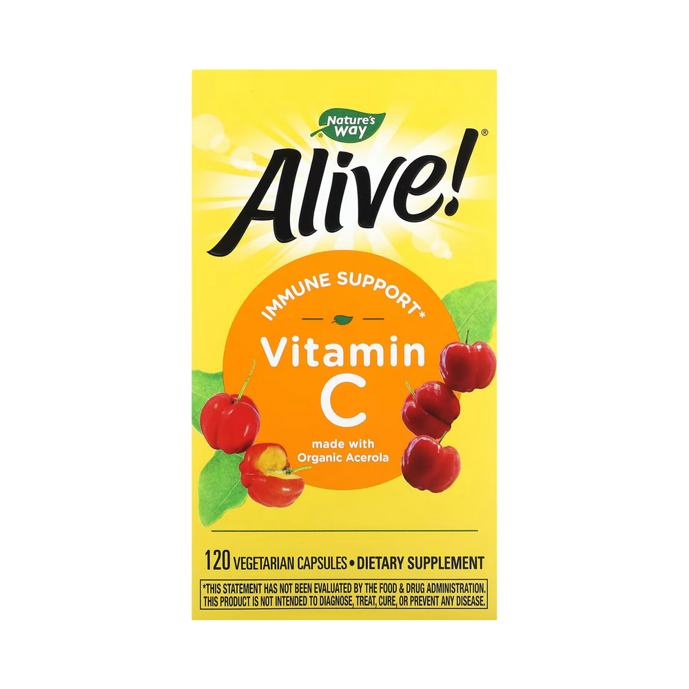 Nature's Way, Alive! Vitamin C, 120 Capsules