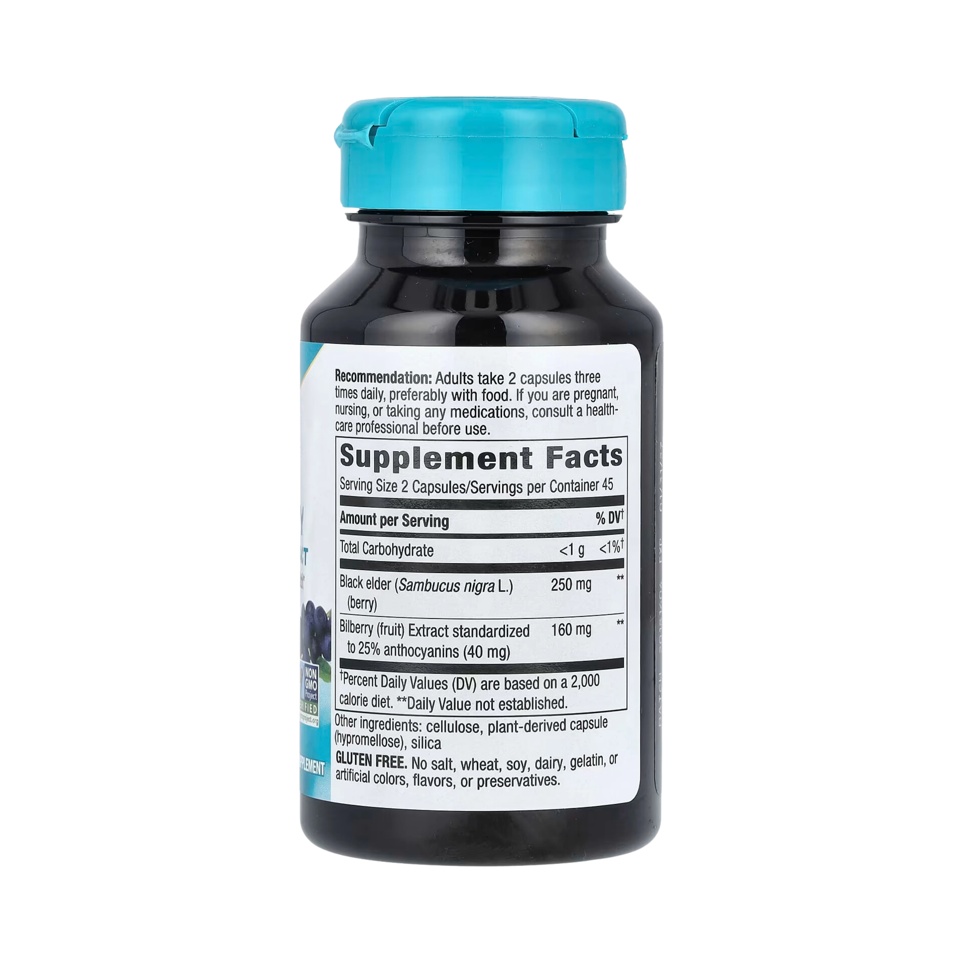 Nature's Way, Bilberry, 90 Capsules