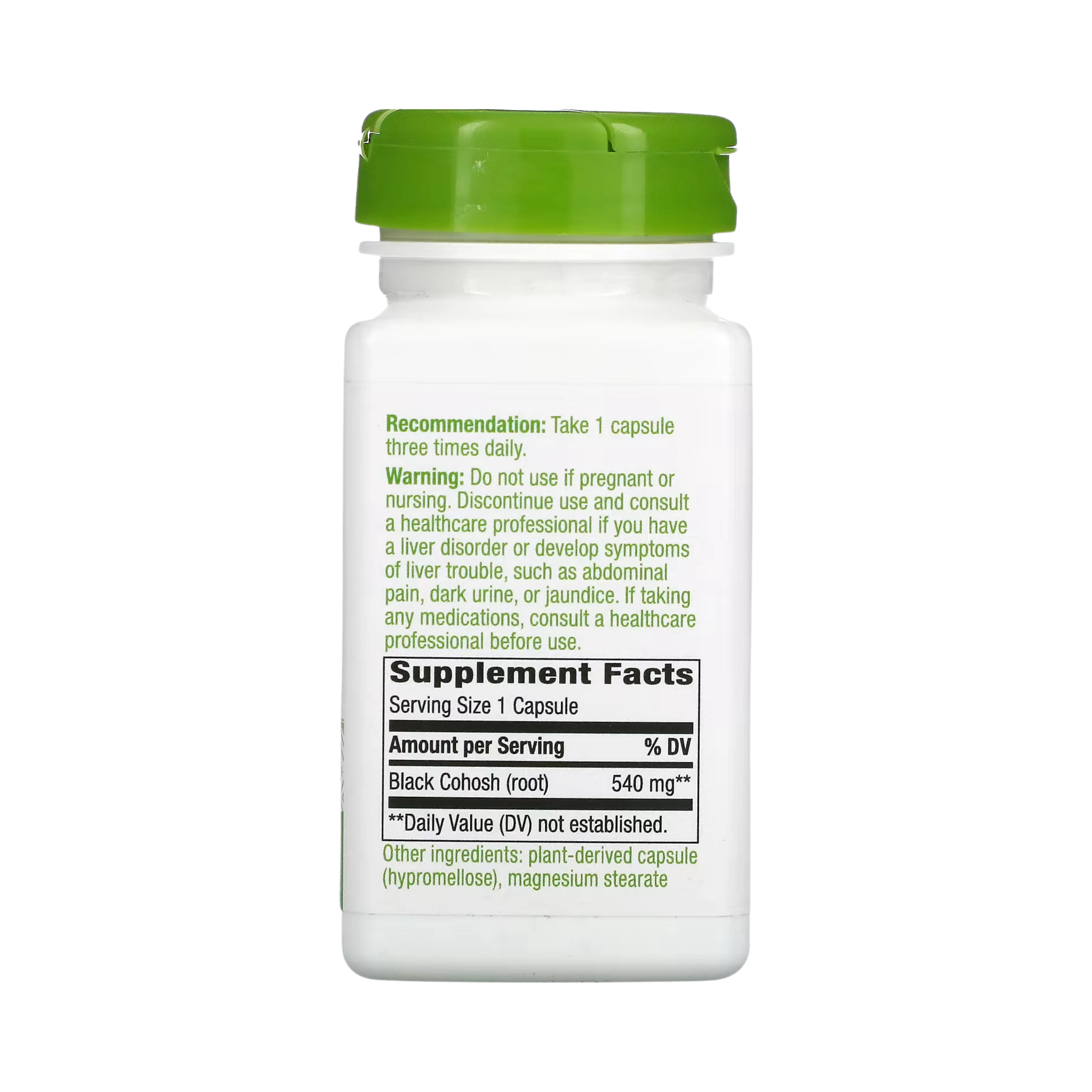 Nature's Way, Black Cohosh Root, 100 Capsules