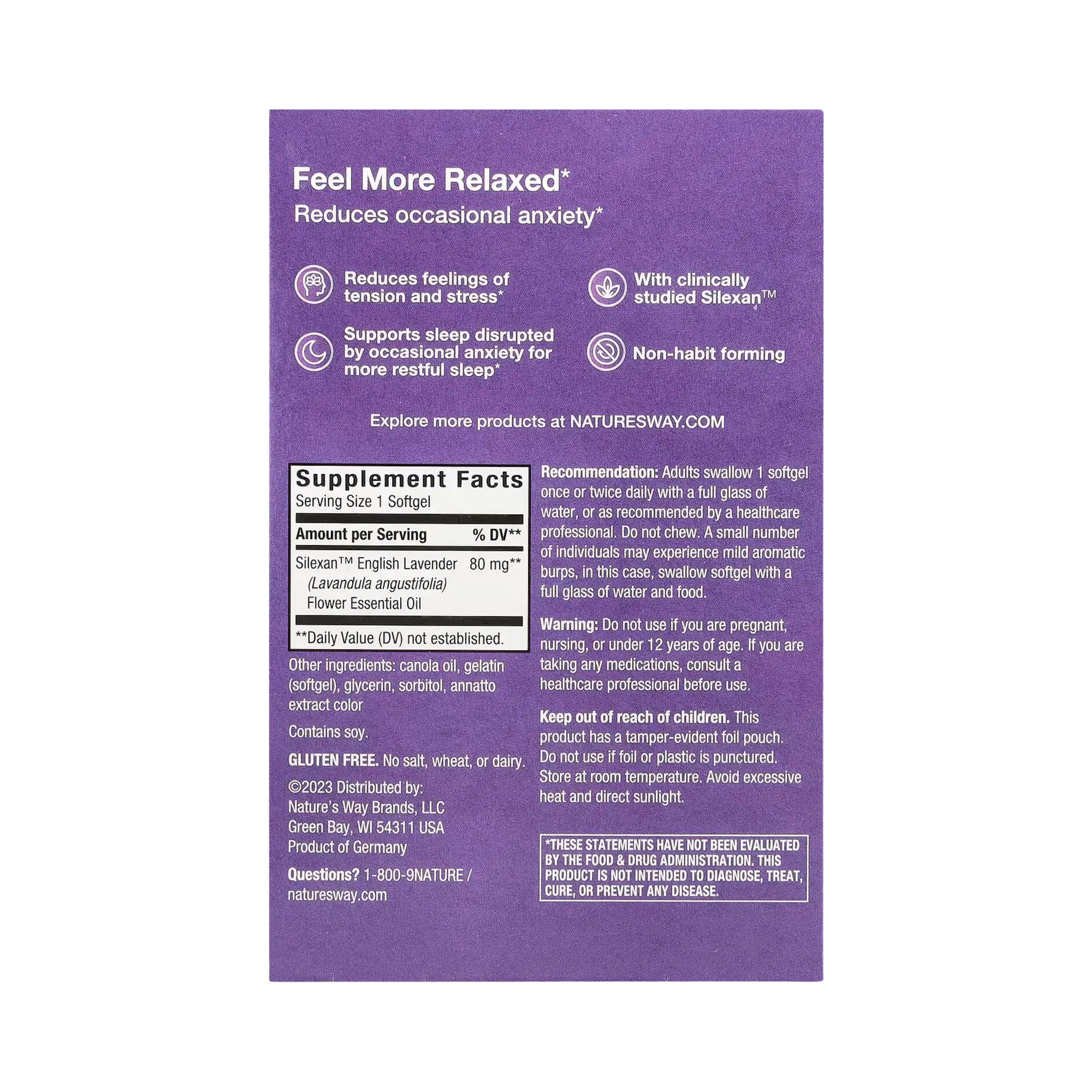 Nature's Way, CalmAid, 30 Softgels