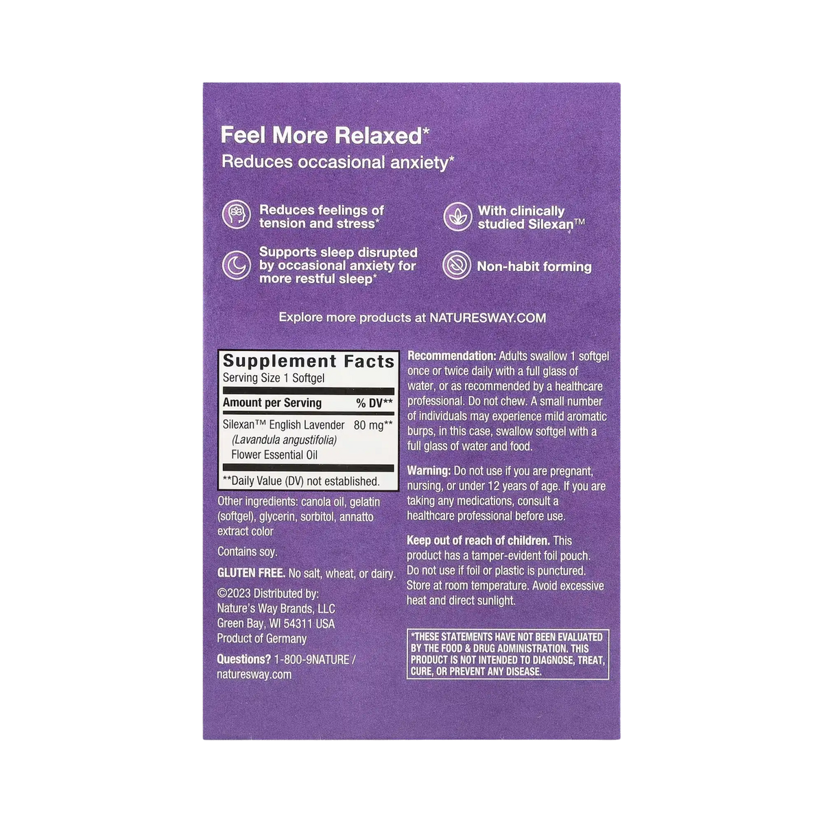 Nature's Way, CalmAid, 30 Softgels