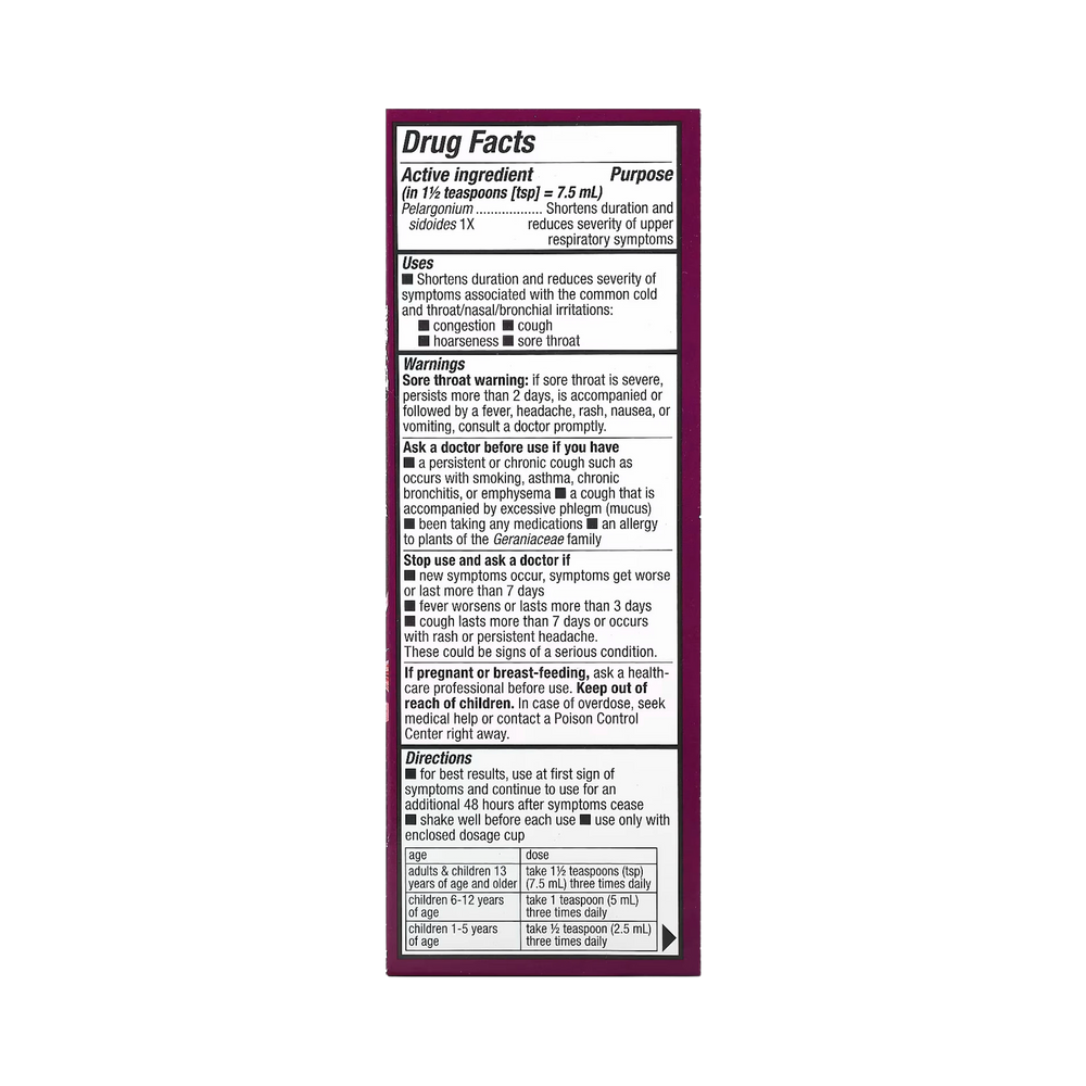 Nature's Way, Cold Relief Syrup, Umcka, Cherry , 8 Fl Oz