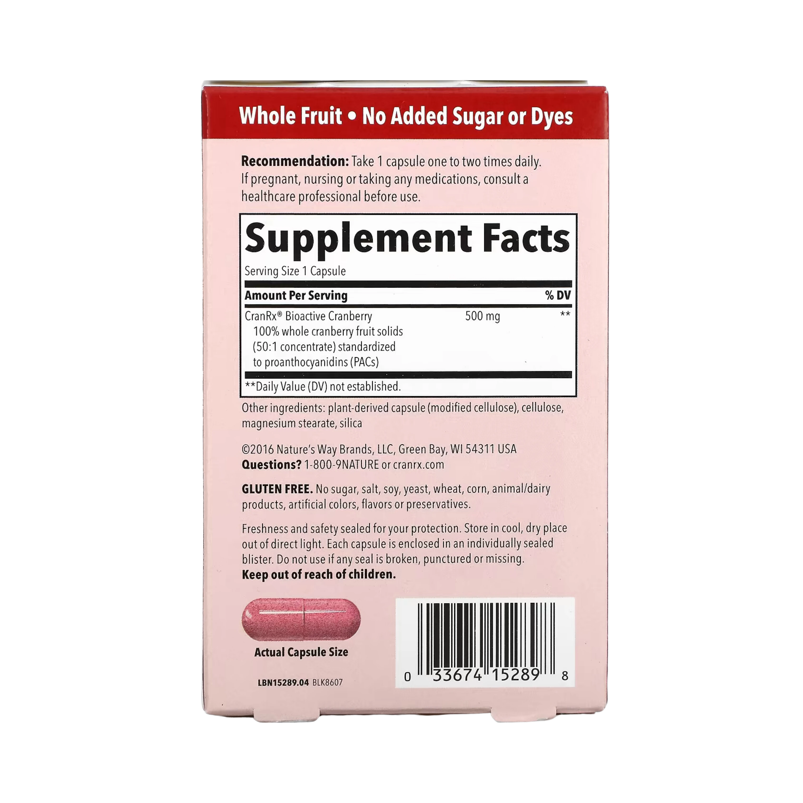 Nature's Way, CranRx BioActive Cranberry, 30 Capsules