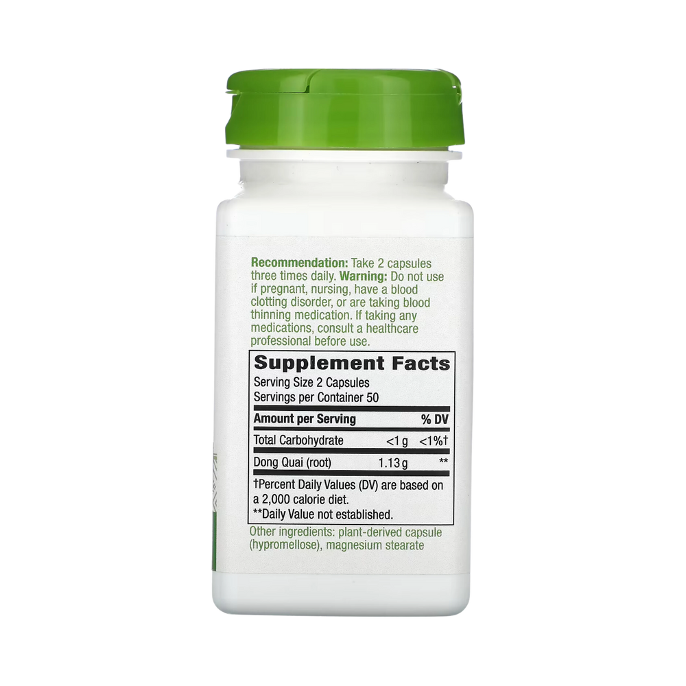 Nature's Way, Dong Quai Root, 100 Capsules