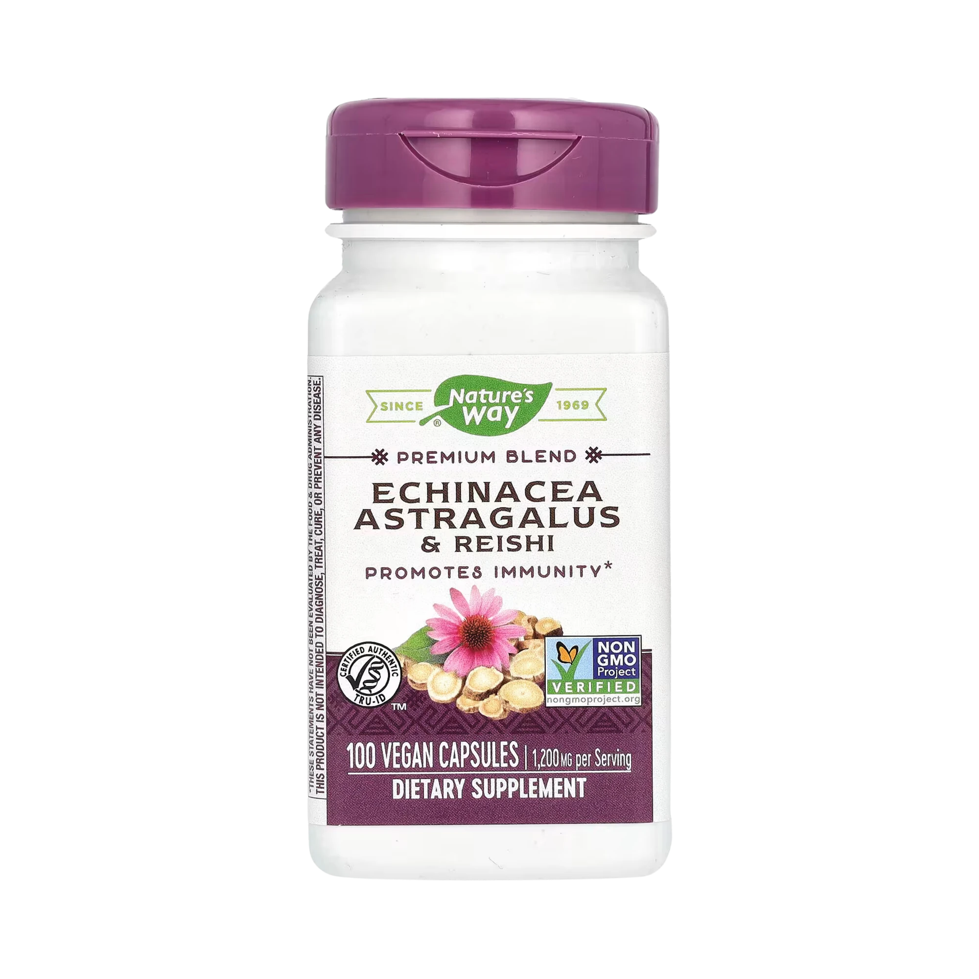 Nature's Way, Echinacea Astragalus & Reishi, 100 Capsules