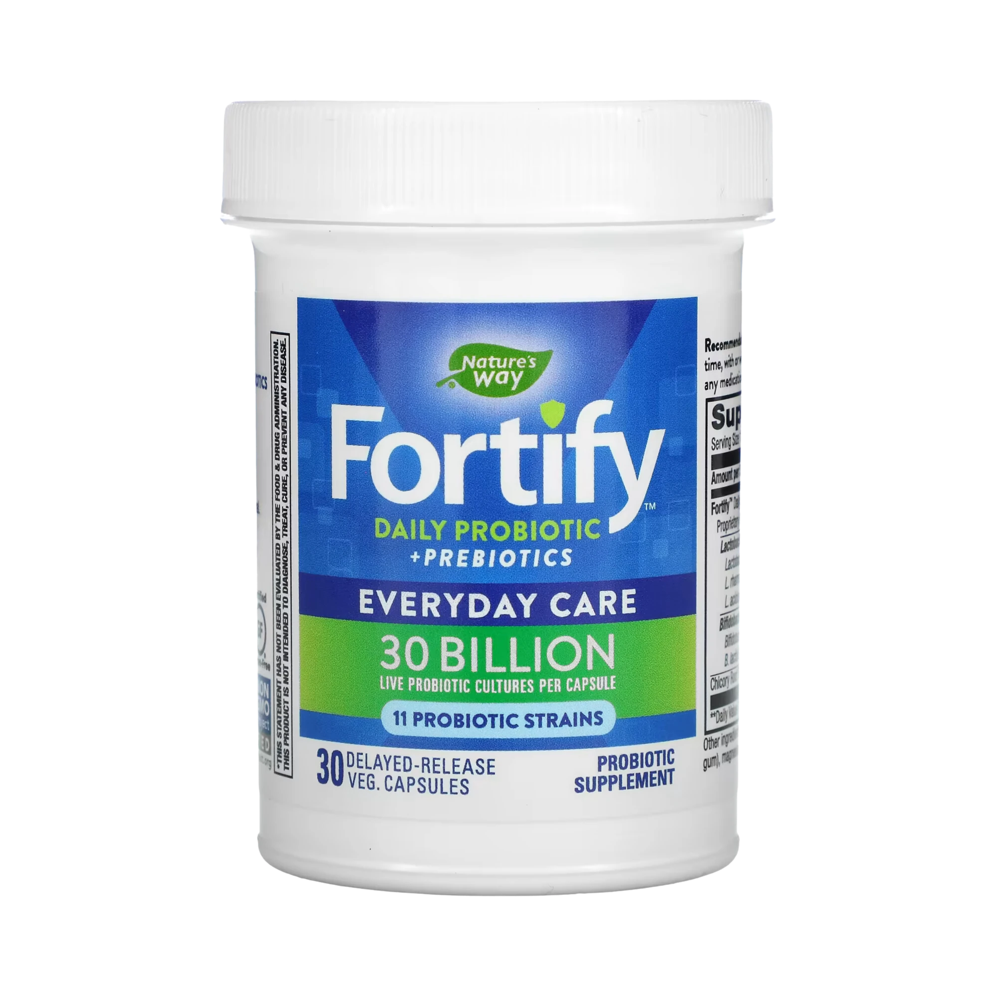 Nature's Way, Fortify, Daily Probiotic + Prebiotics, 30 Capsules