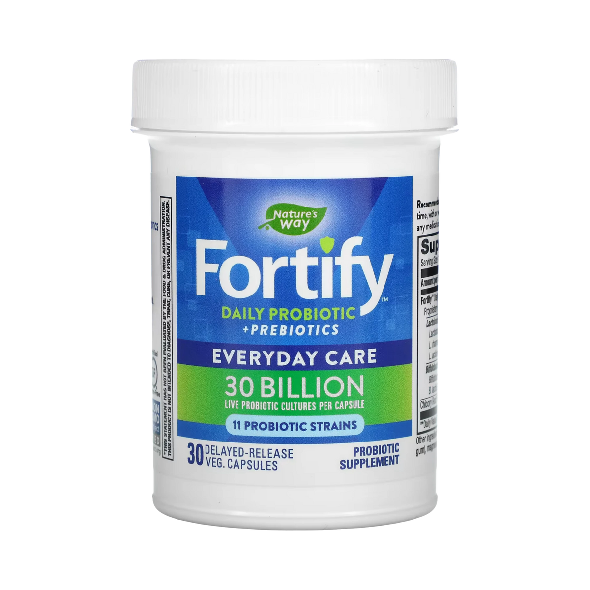 Nature's Way, Fortify, Daily Probiotic + Prebiotics, 30 Capsules