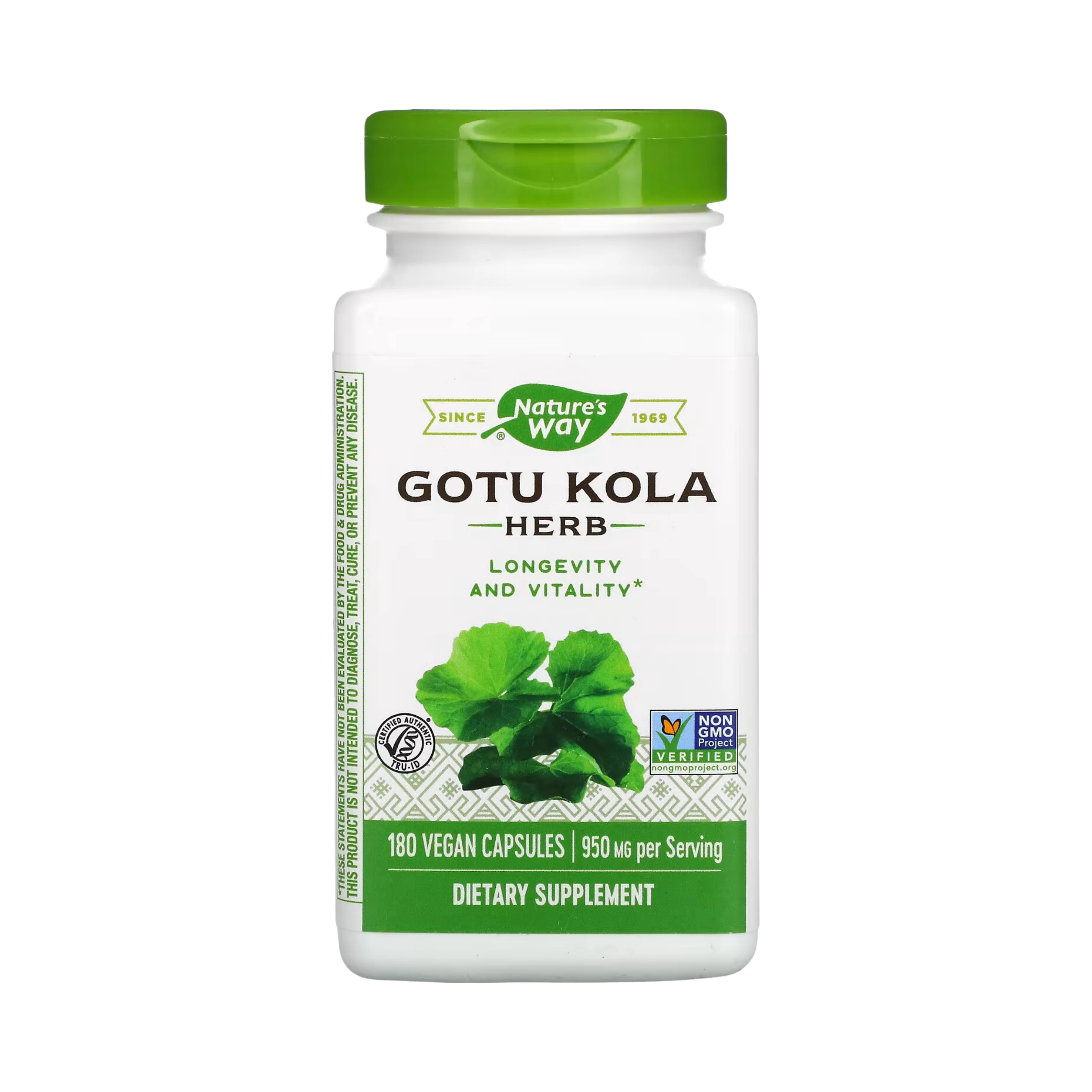 Nature's Way, Gotu Kola Herbs, 180 Capsules