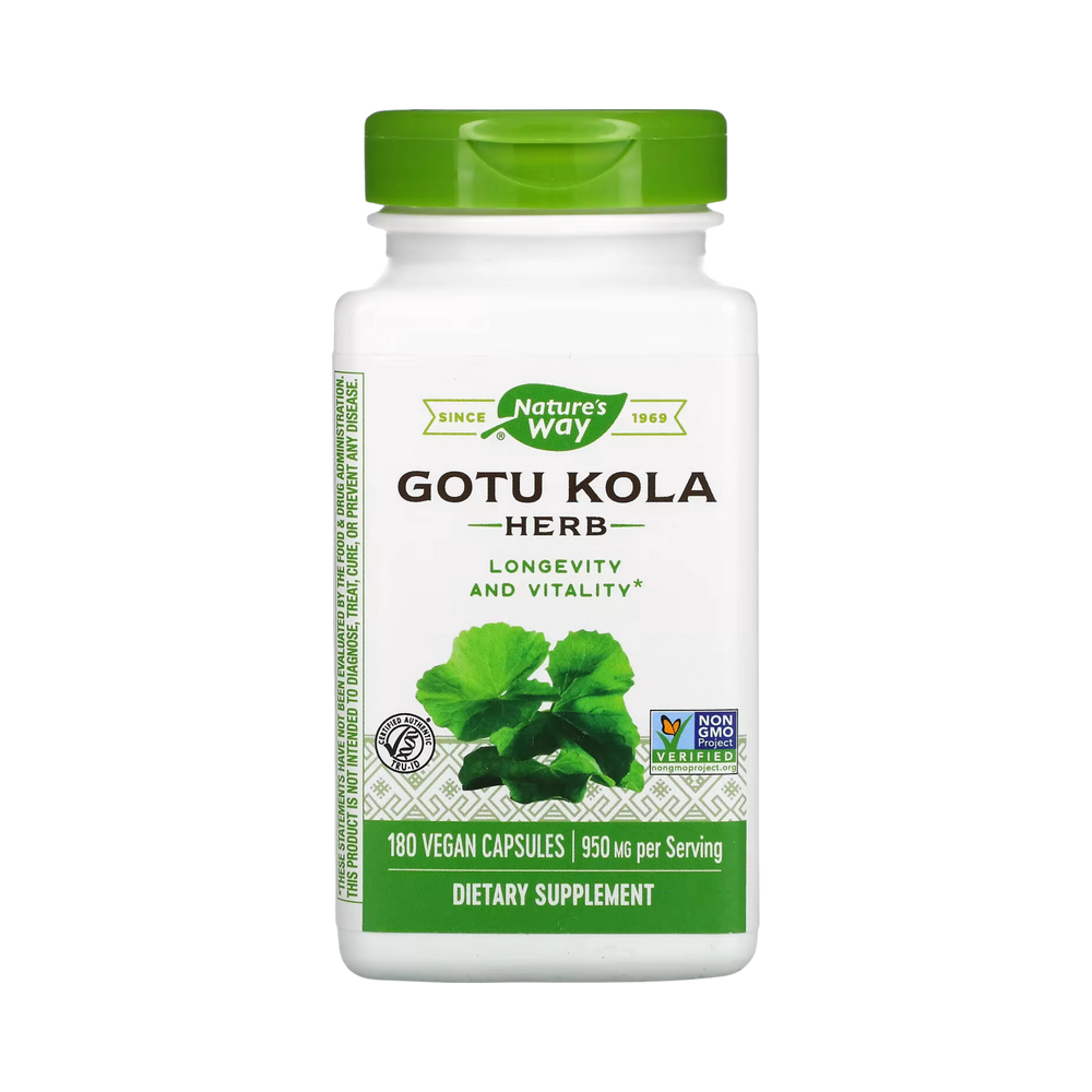 Nature's Way, Gotu Kola Herbs, 180 Capsules