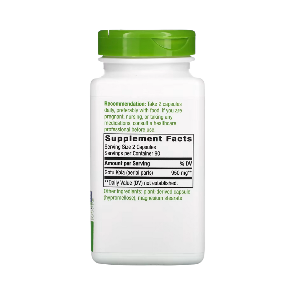 Nature's Way, Gotu Kola Herbs, 180 Capsules