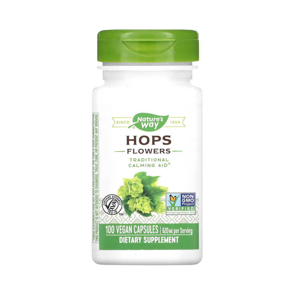 Nature's Way, Hops Flowers, 100 Capsules