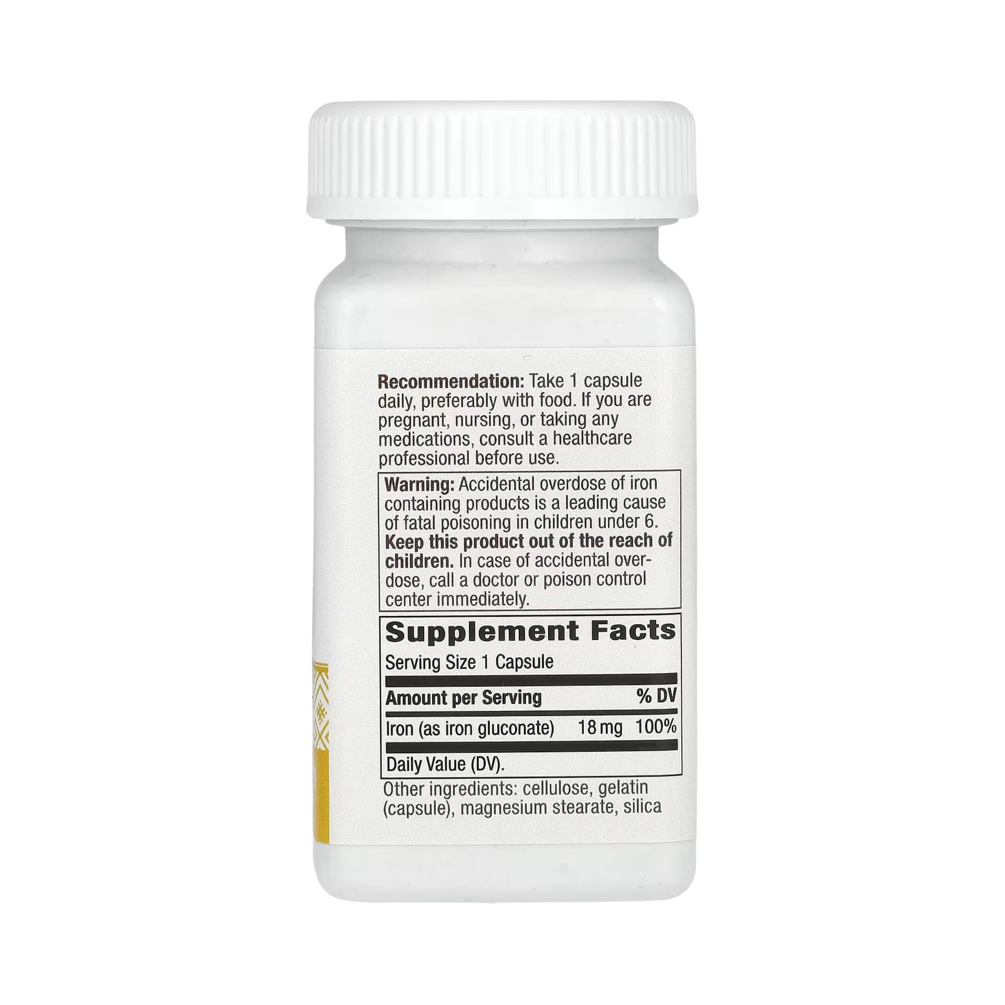 Nature's Way, Iron, 100 Capsules
