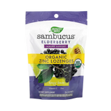 Nature's Way, Organic Sambucus Zinc  Honey Lemon Flavour, 24 Lozenges