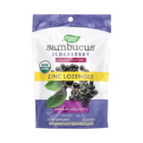 Nature's Way, Organic Sambucus Zinc Lozenges, 24 Lozenges