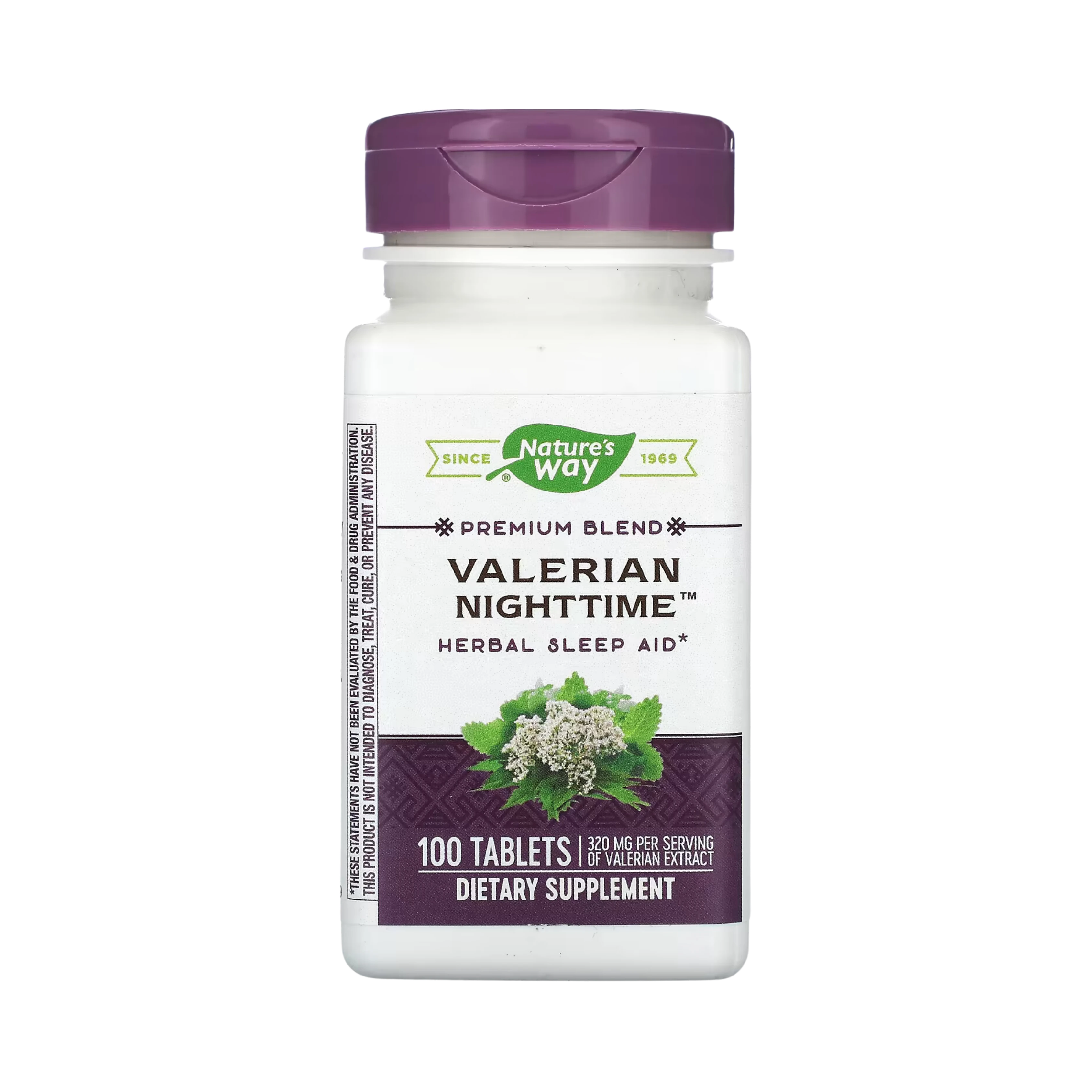 Nature's Way, Premium Blend, Valerian Nighttime, 100 Tablets