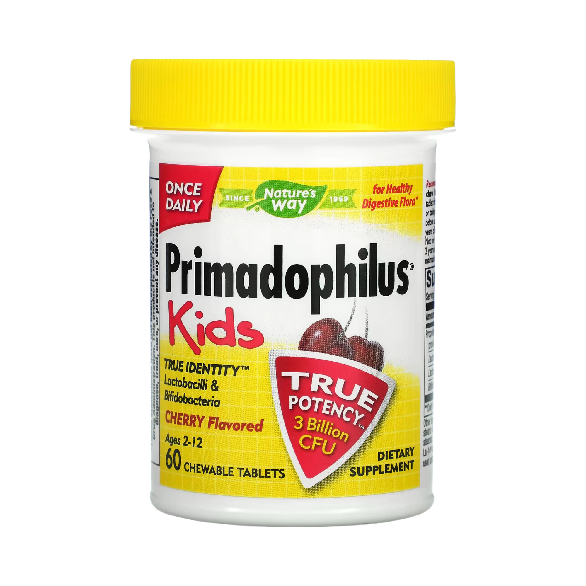 Nature's Way, Primadophilus Kids Probiotic, 60 Chewables