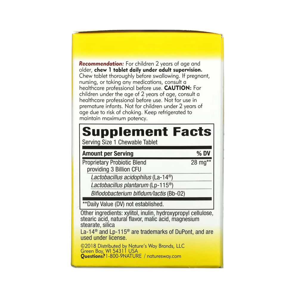 Nature's Way, Primadophilus Kids Probiotic, 60 Chewables