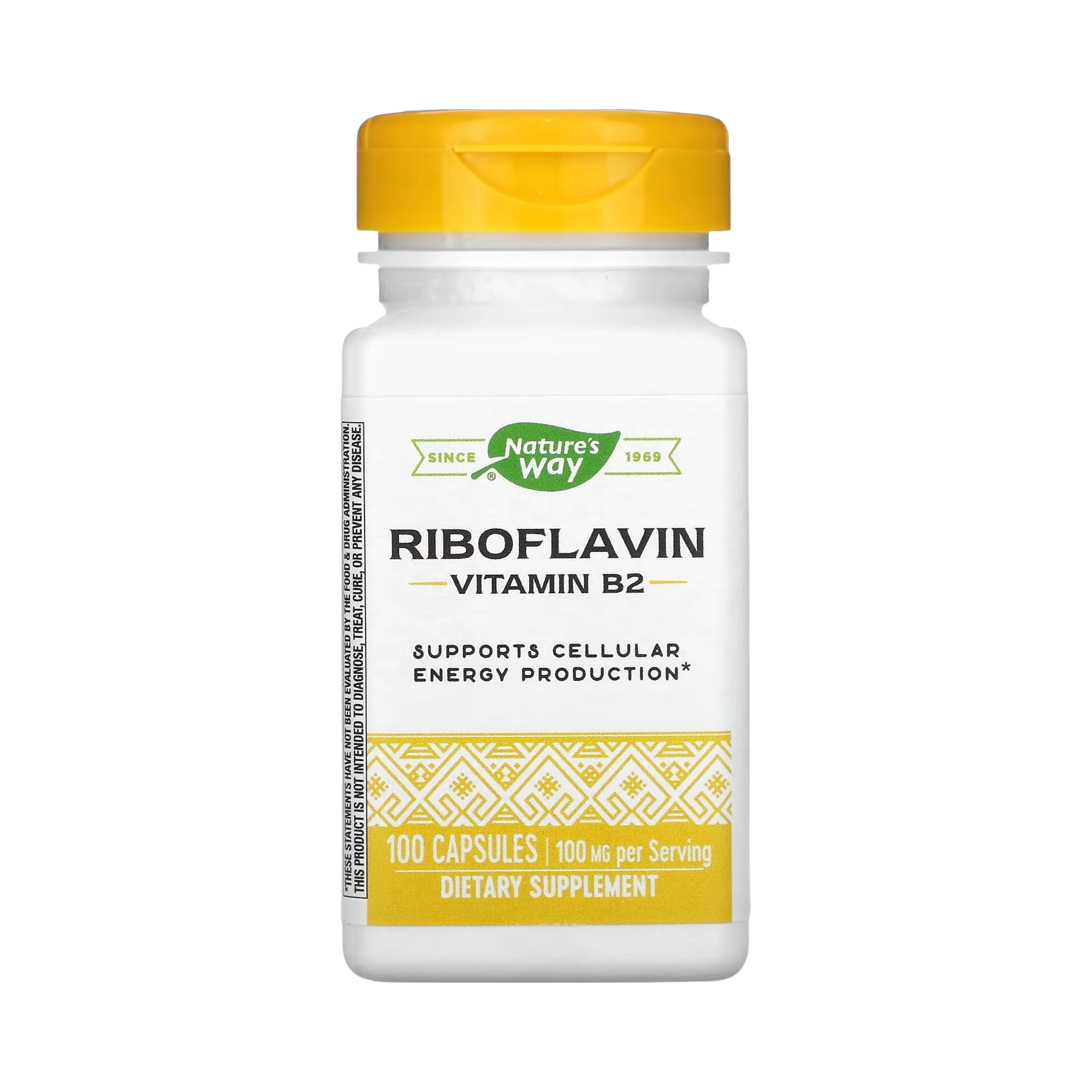 Nature's Way, Riboflavin Vitamin B2, 100 Capsules