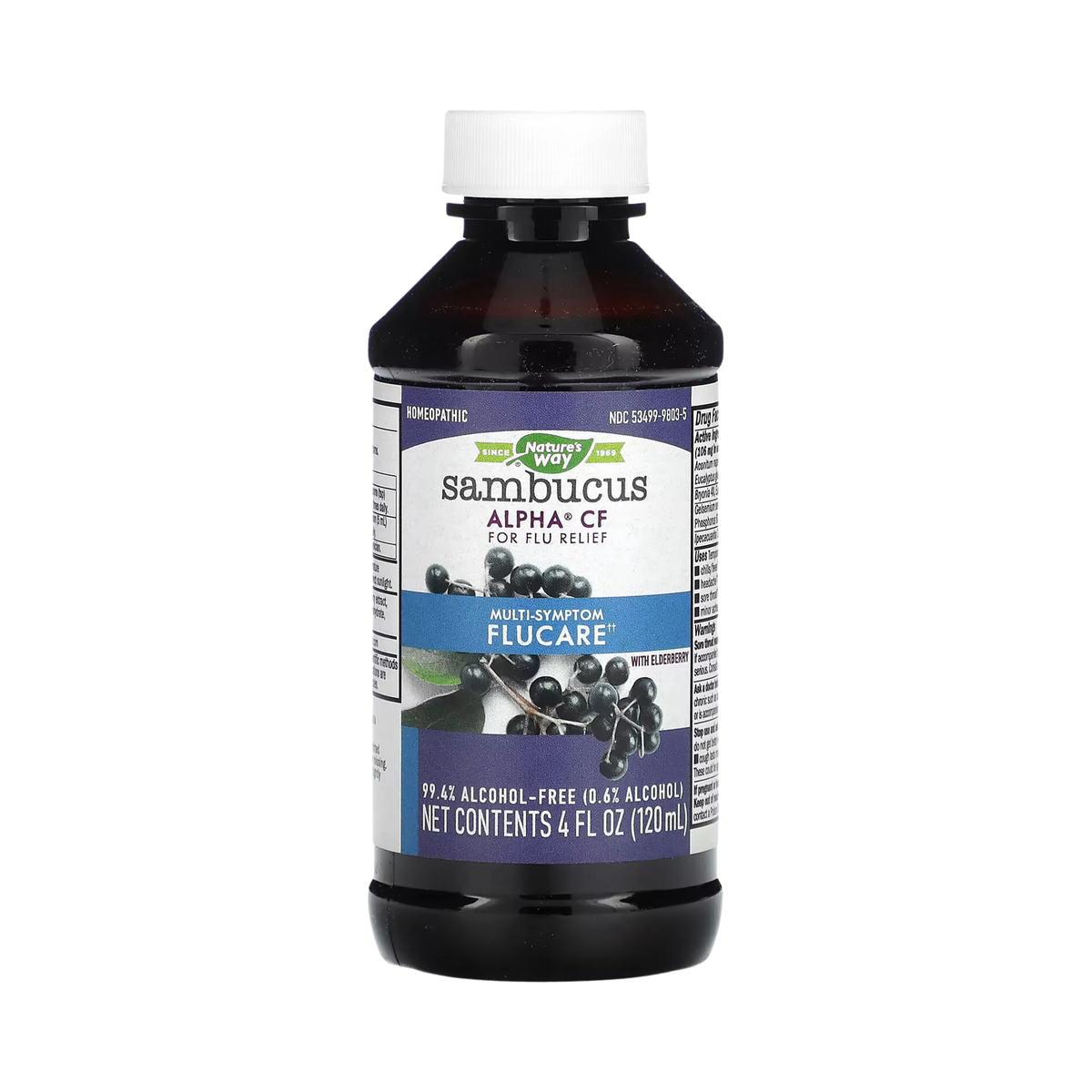 Nature's Way, Sambucus, Alpha CF, Multi-Symptom Flucare, With Elderberry, 4 Fl Oz