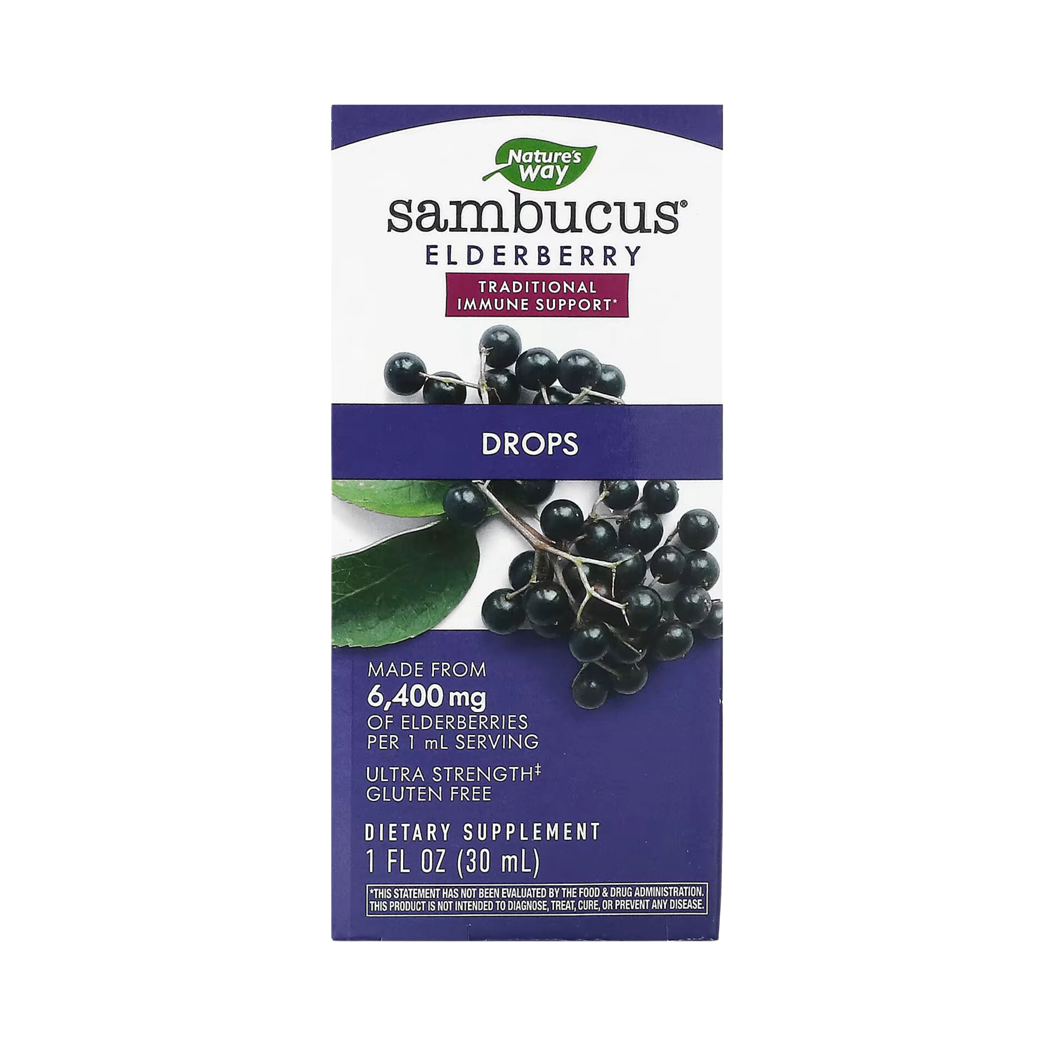 Nature's Way, Sambucus Drops, 1 Oz