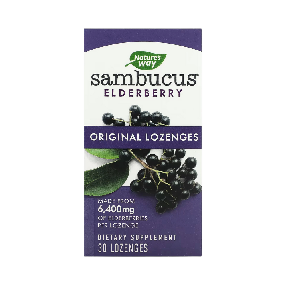Nature's Way, Sambucus Elderberry, Original Lozenges, 30 Lozenges