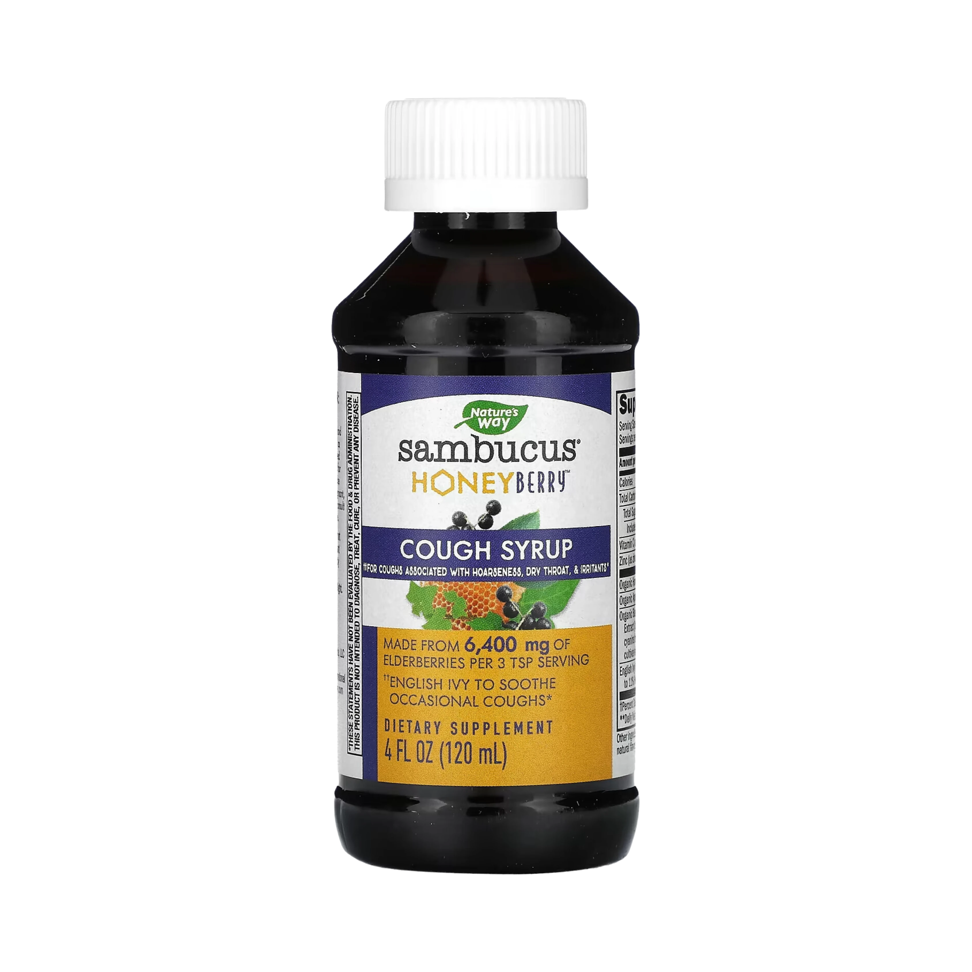 Nature's Way, Sambucus HoneyBerry Cough Syrup, 4 Oz