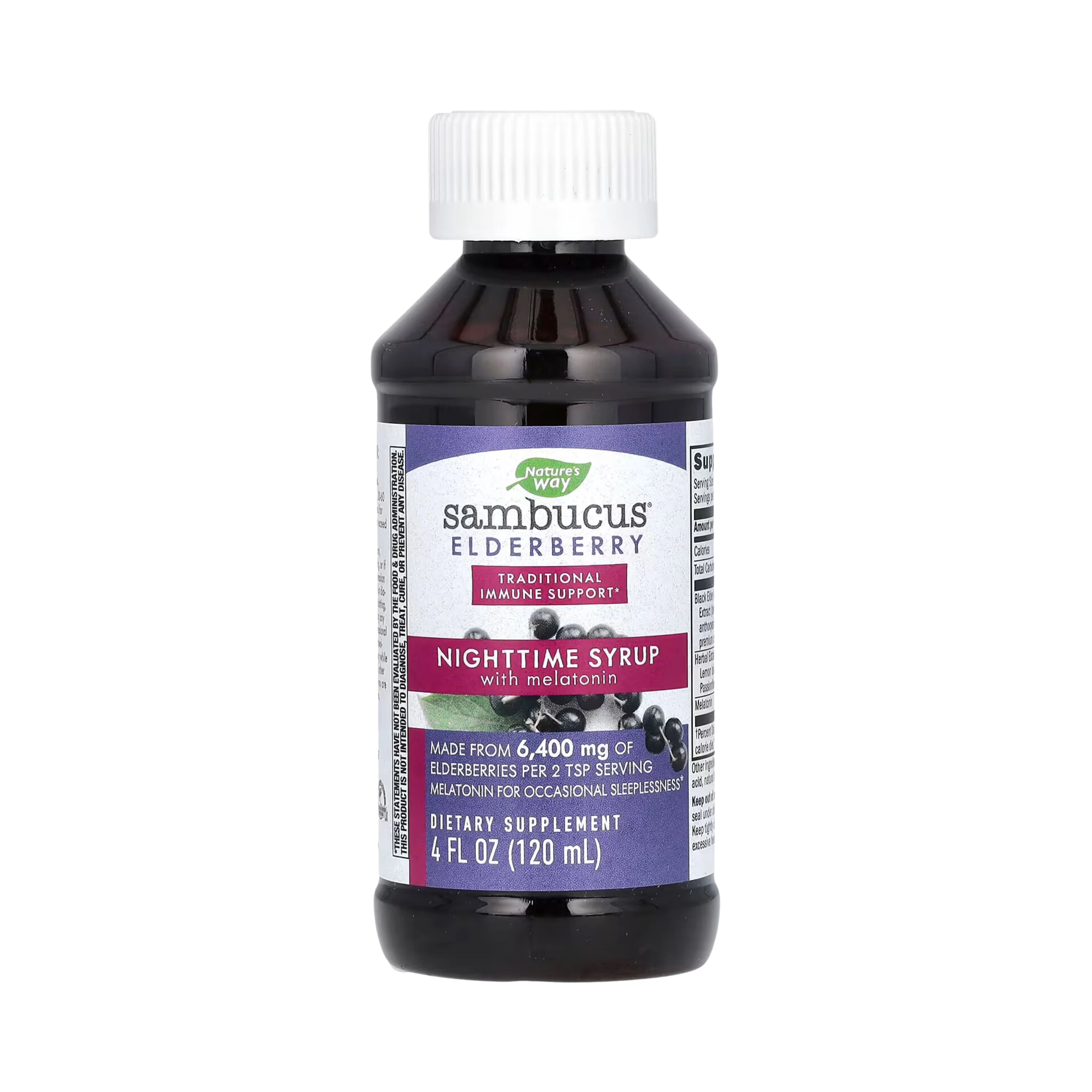 Nature's Way, Sambucus NightTime Syrup, 4 Oz