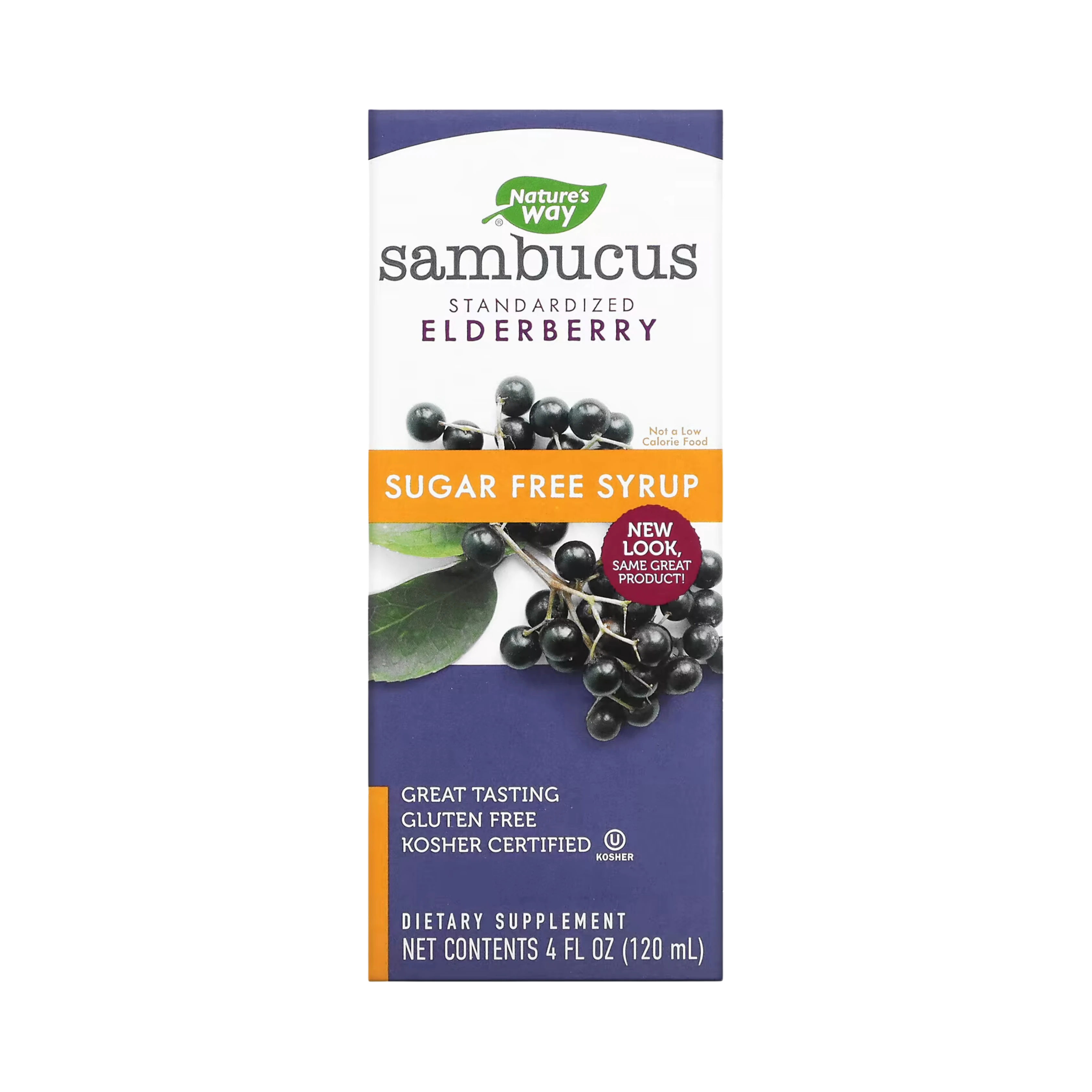 Nature's Way, Sambucus Sugar-Free Syrup, 4 Oz