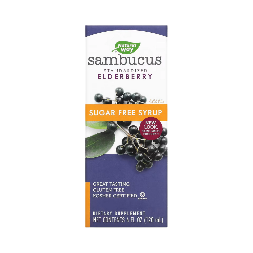 Nature's Way, Sambucus Sugar-Free Syrup, 4 Oz