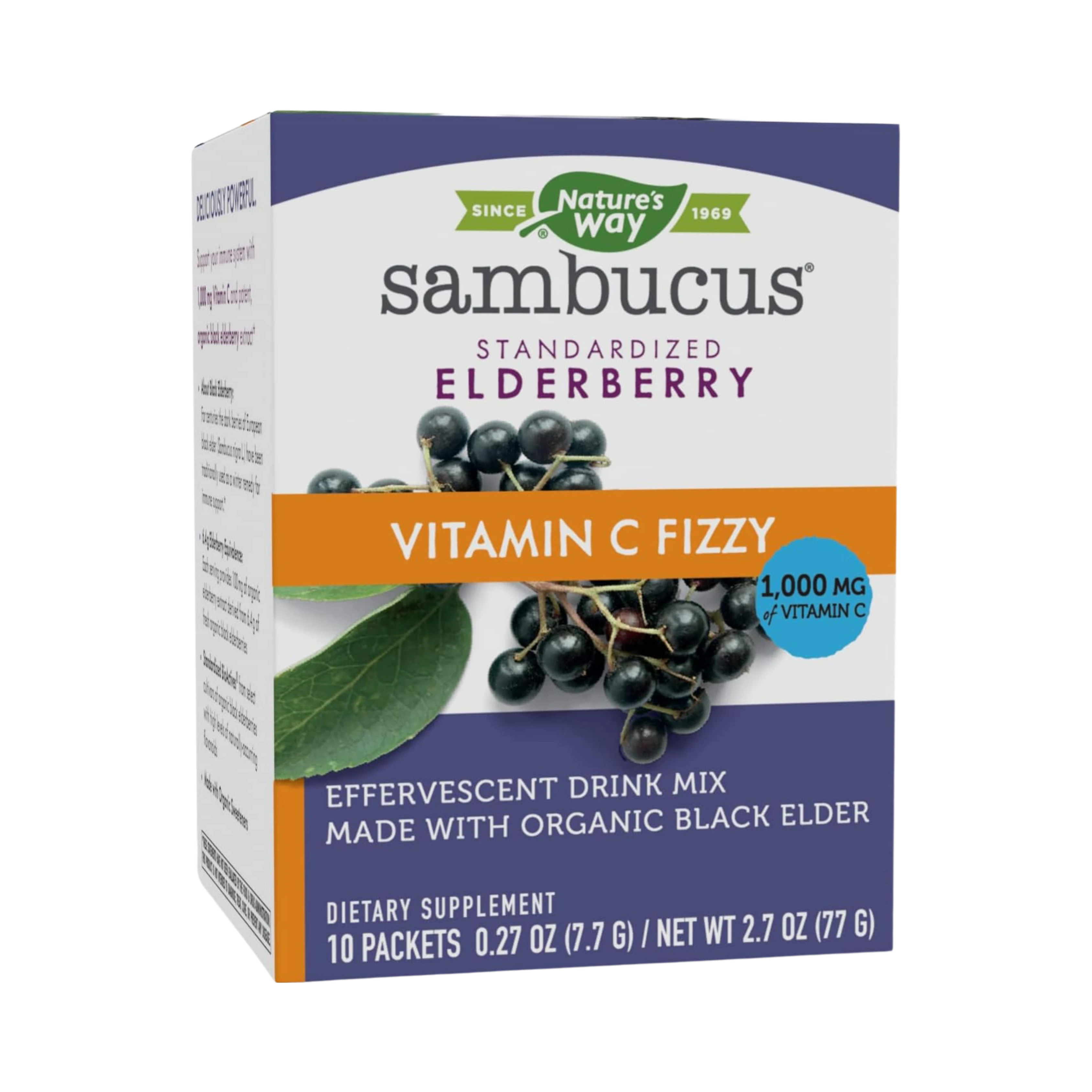 Nature's Way, Sambucus Vitamin C Fizzy, 10 Packets