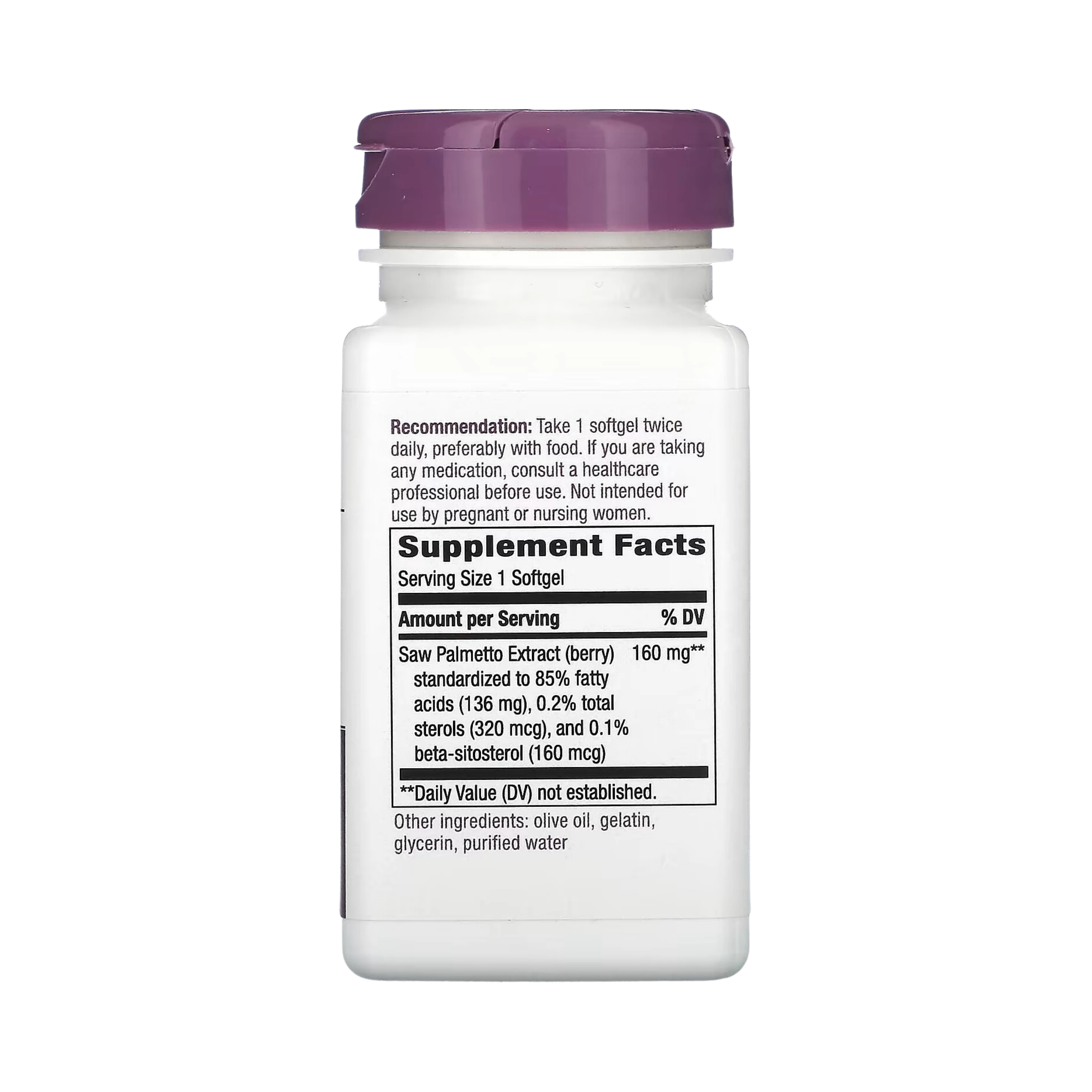 Nature's Way, Saw Palmetto, 60 Softgels