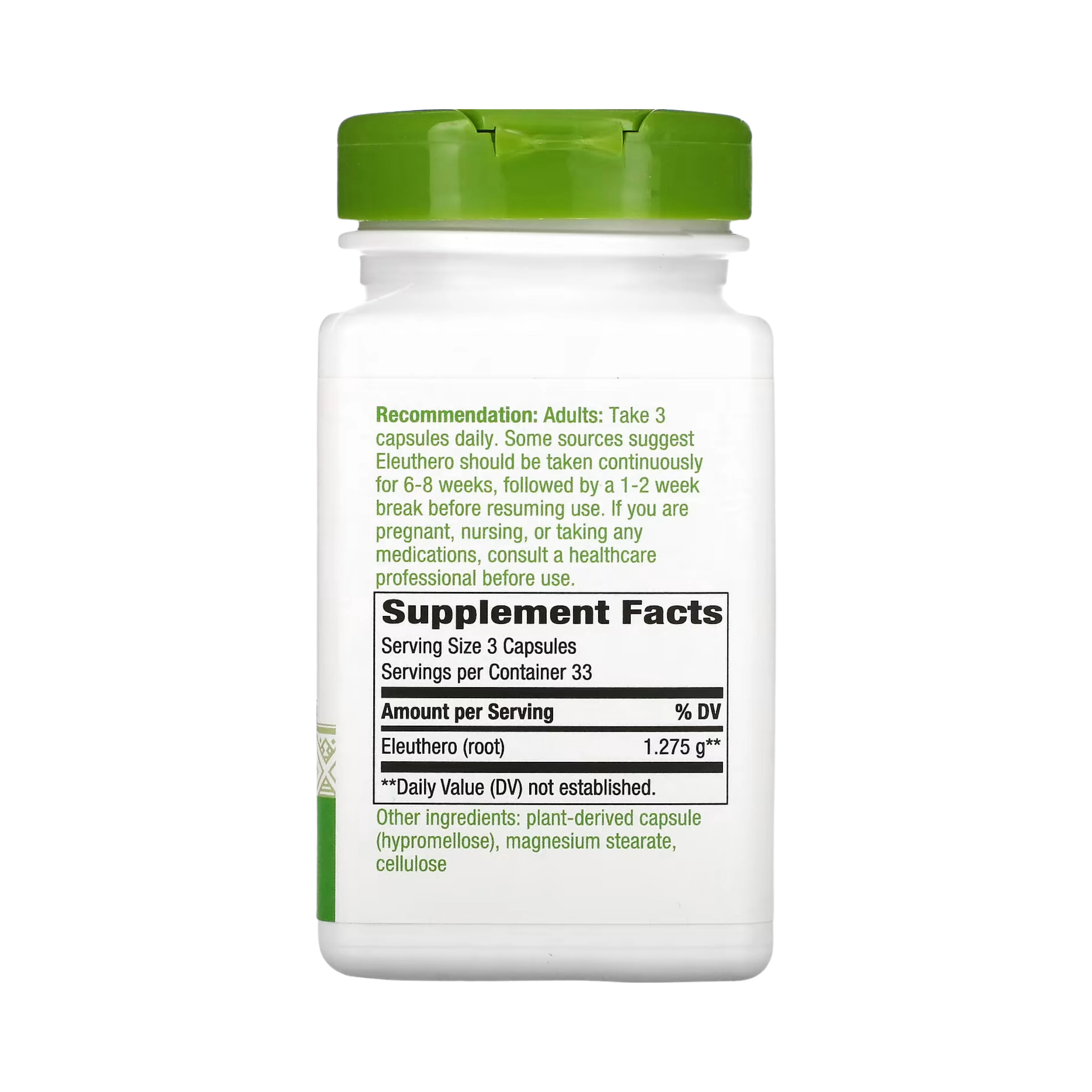 Nature's Way, Siberian Eleuthero Root, 100 Capsules