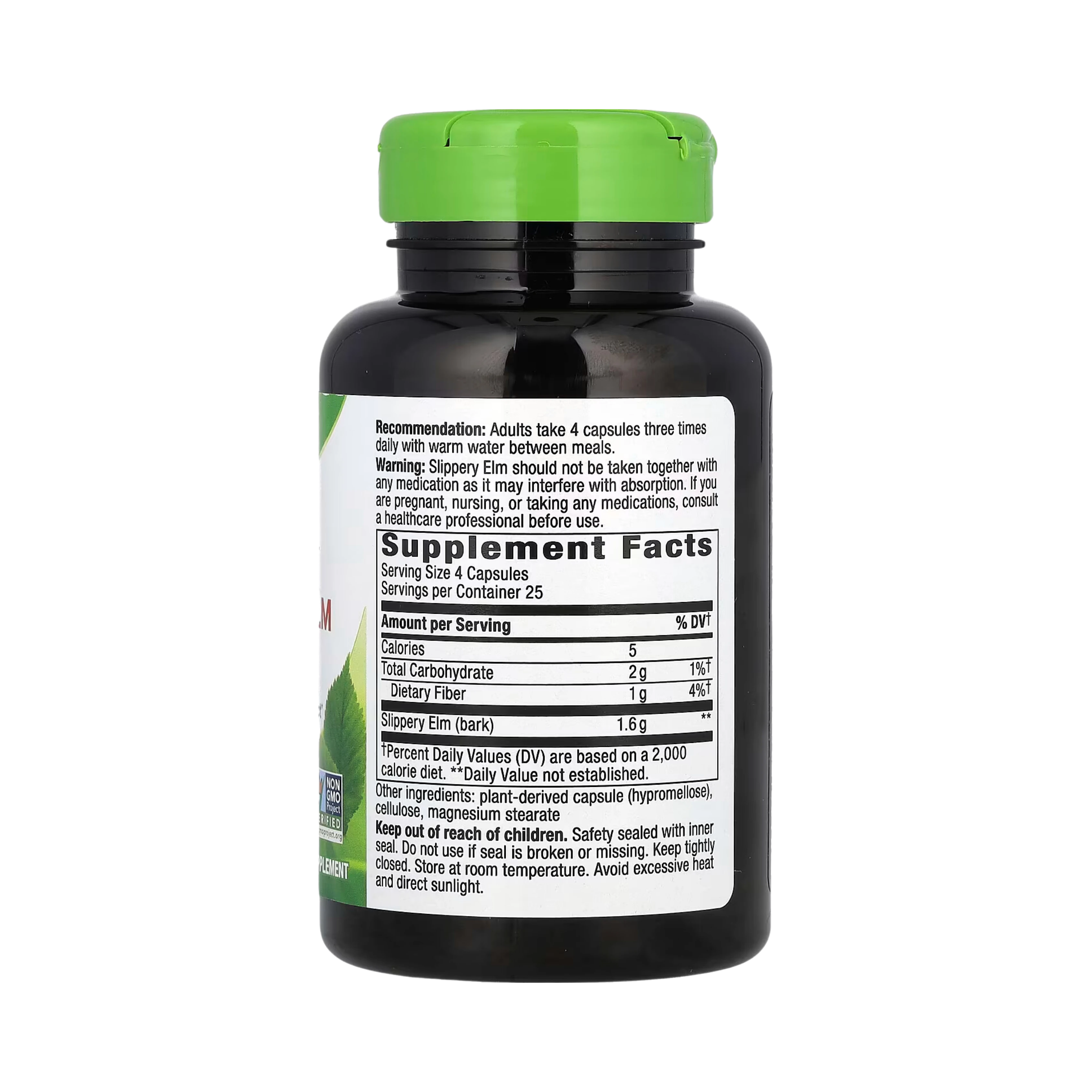 Nature's Way, Slippery Elm Bark, 100 Capsules