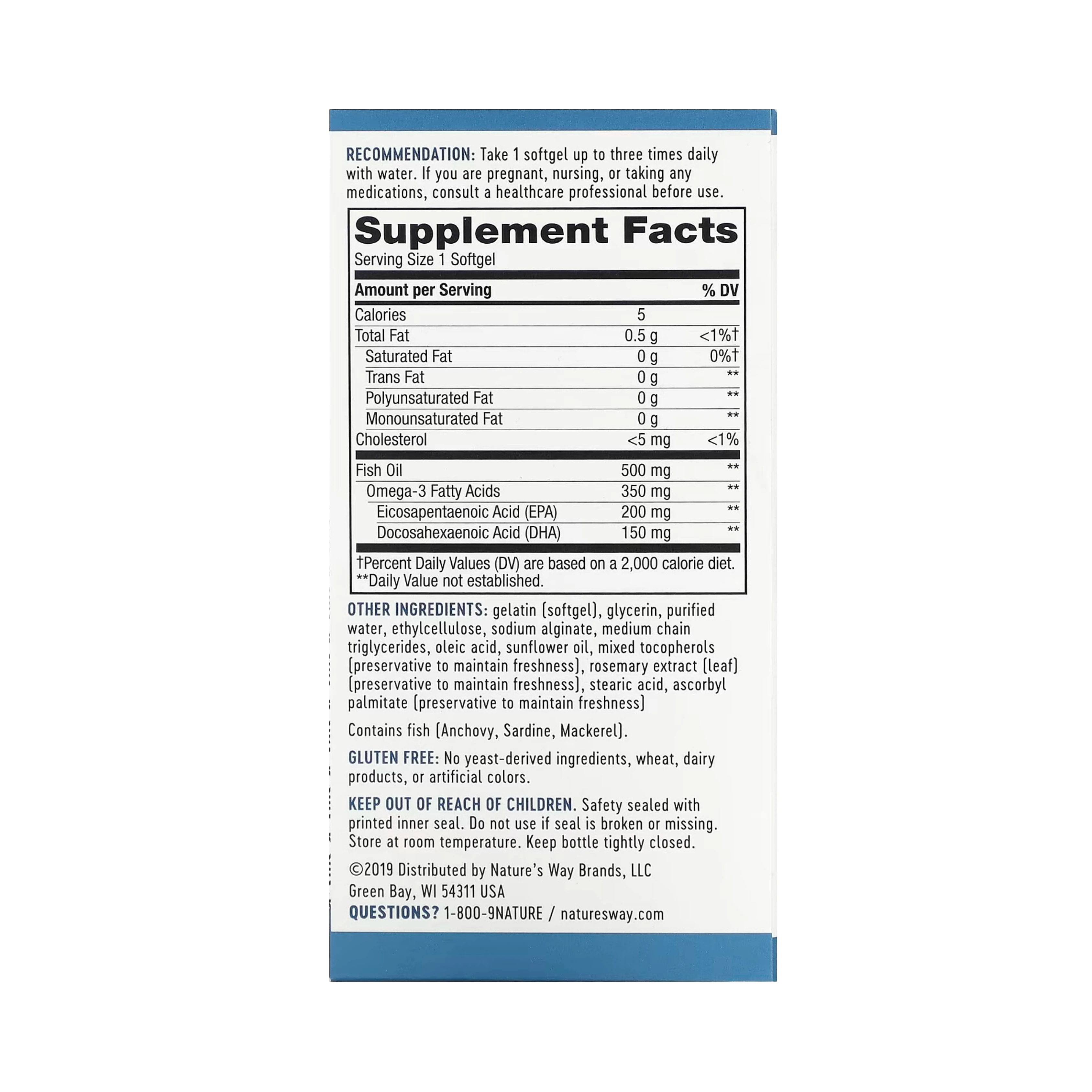 Nature's Way, Super Fisol Fish Oil, 180 Softgels