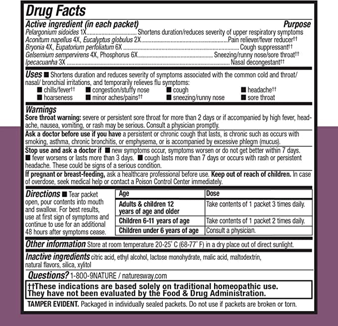 Nature's Way®, Umcka® Cold+Flu FastActives®(10 Packets) | Maple Herbs