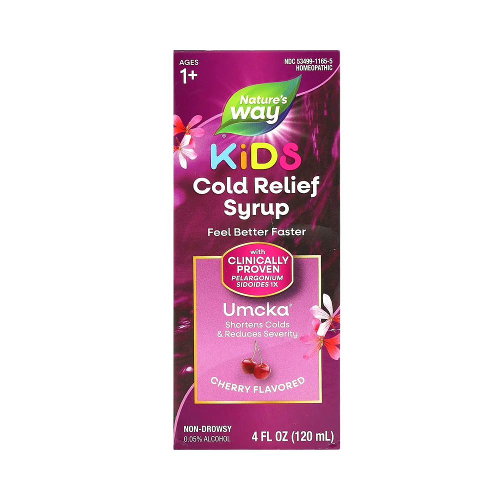 Nature's Way, Umcka, ColdCare Cough Syrup Cherry For Kids, 4 Oz