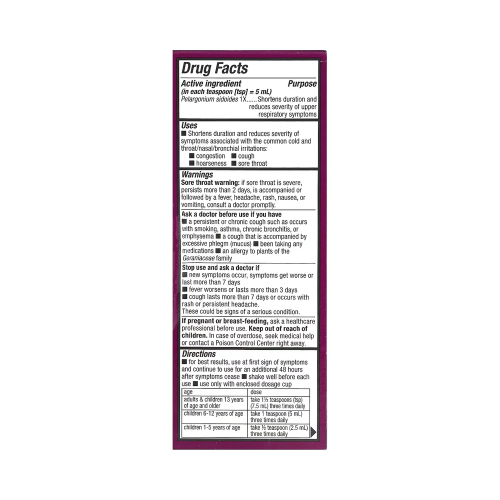Nature's Way, Umcka, ColdCare Cough Syrup Cherry For Kids, 4 Oz