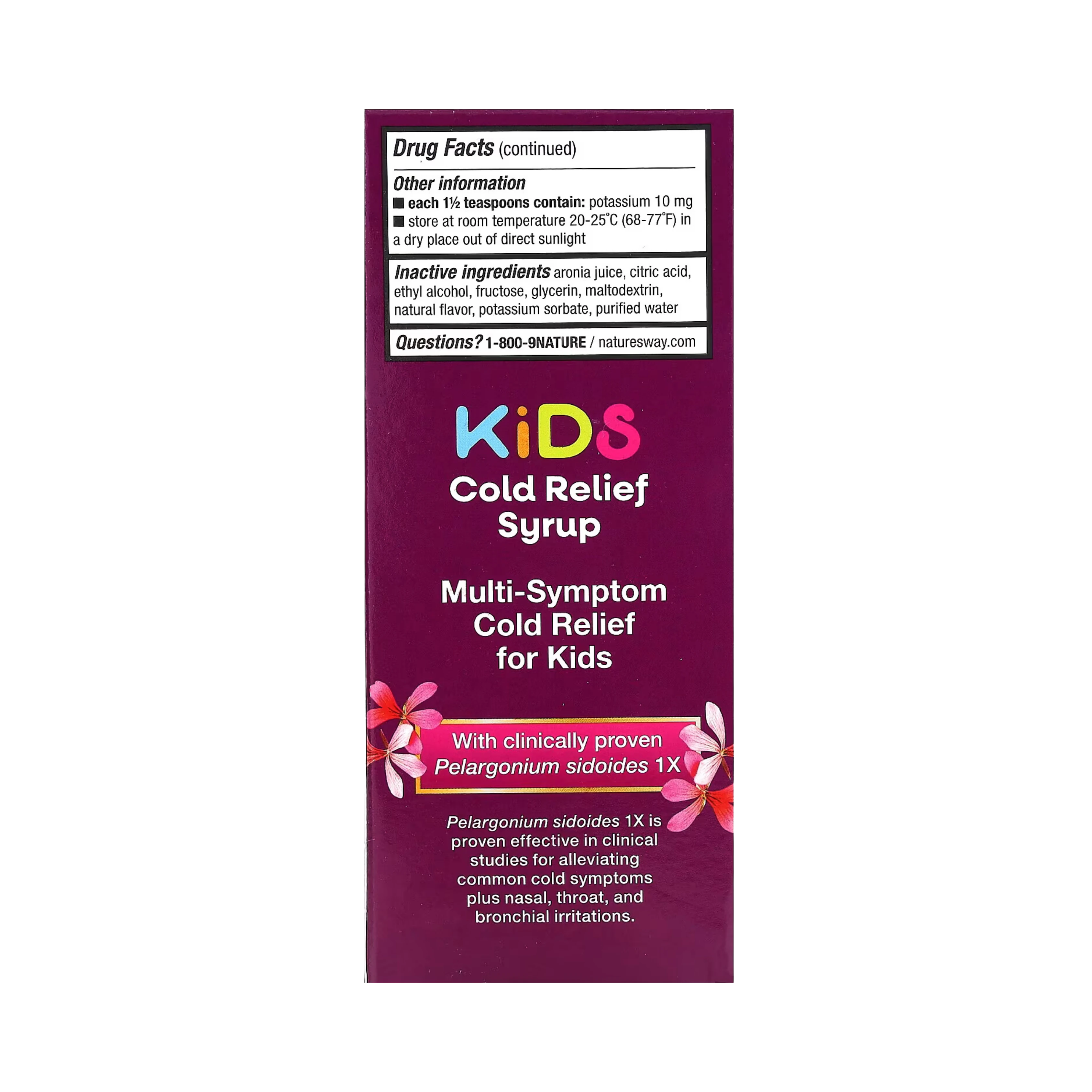 Nature's Way, Umcka, ColdCare Cough Syrup Cherry For Kids, 4 Oz