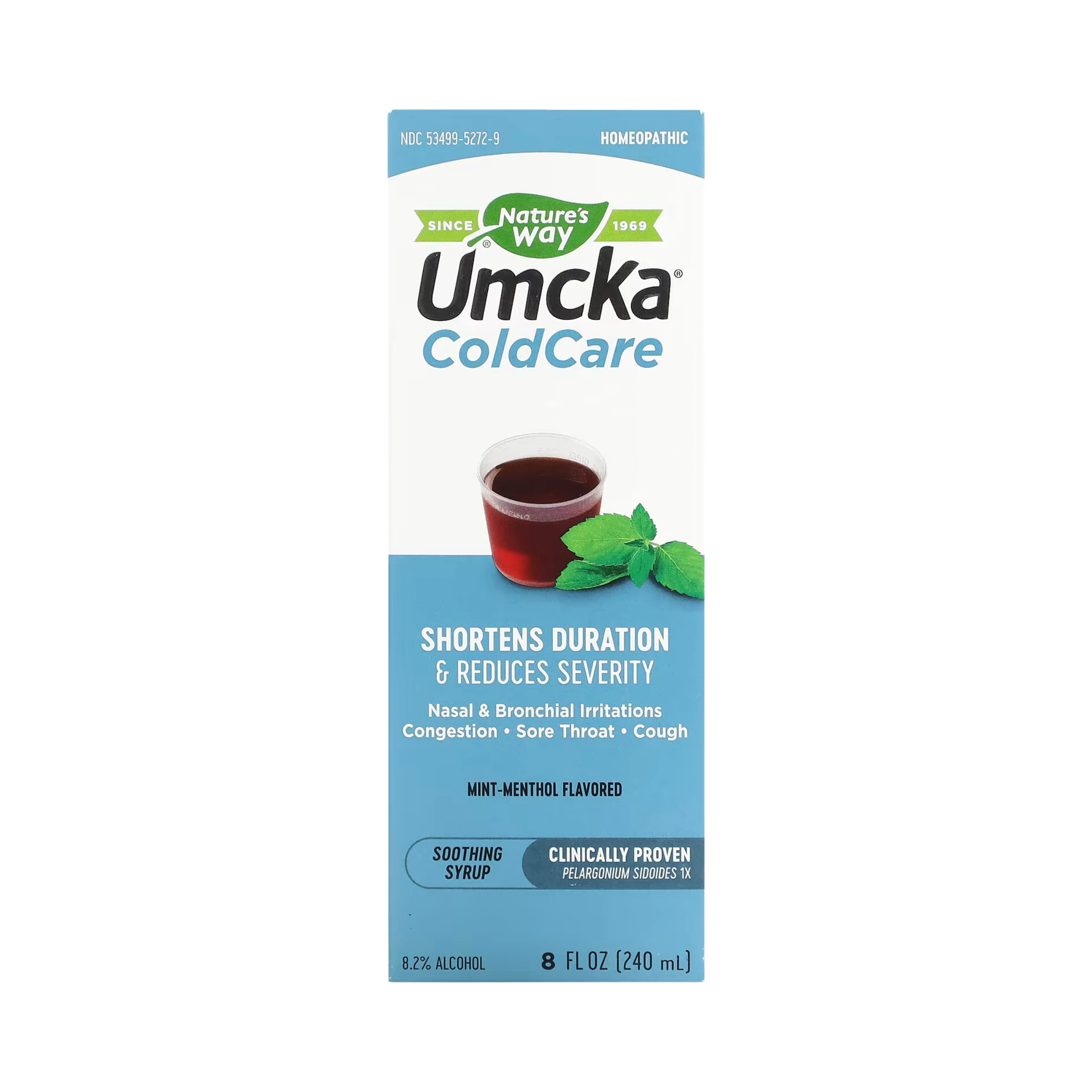 Nature's Way, Umcka, ColdCare, Soothing Syrup, Mint Menthol , 8 Oz