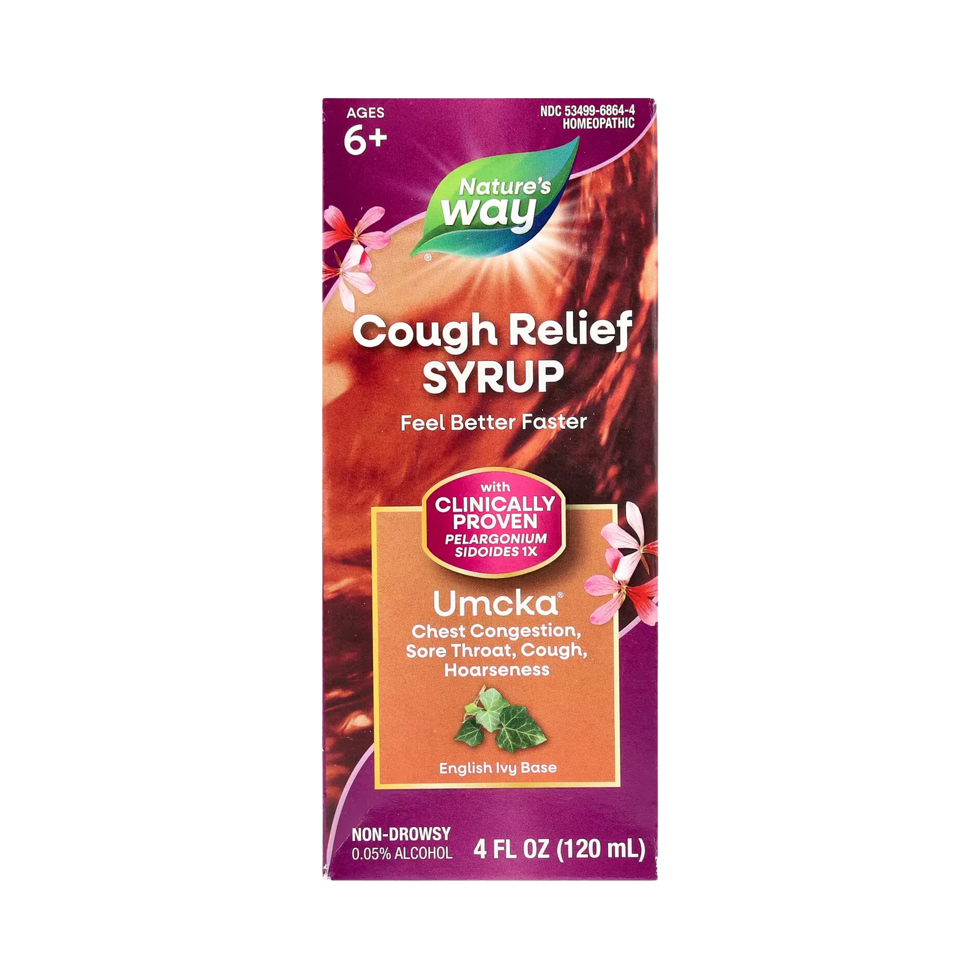 Nature's Way, Umcka, Cough Relief Syrup, Ages 6+, 4 Fl Oz