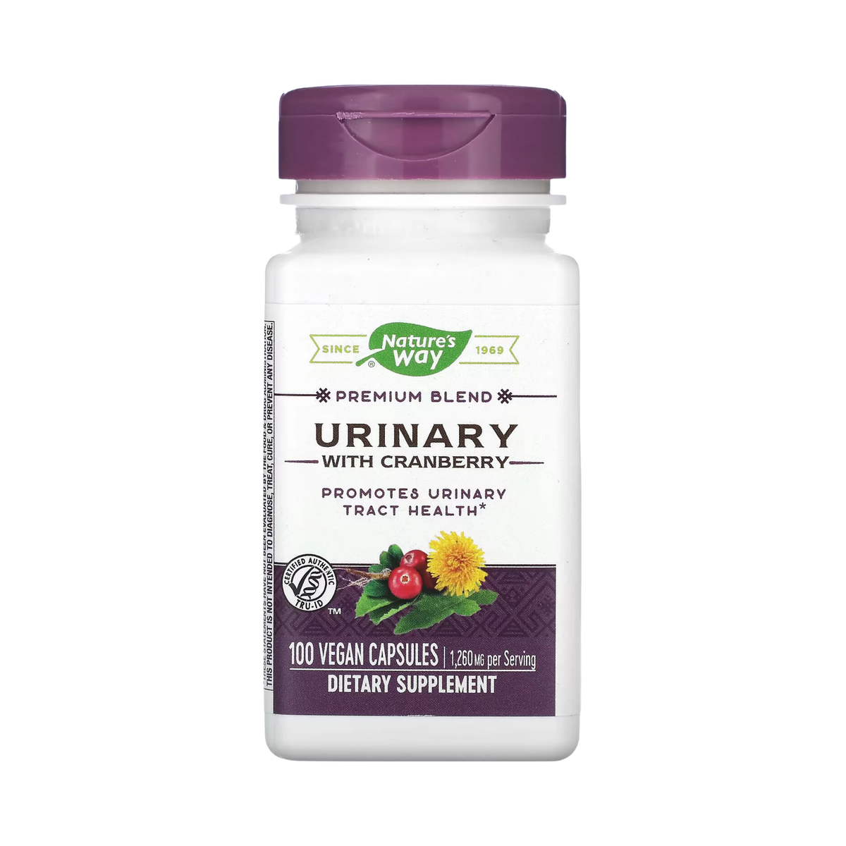 Nature's Way, Urinary with Cranberry, 1,260 mg, 100 Vegan Capsules