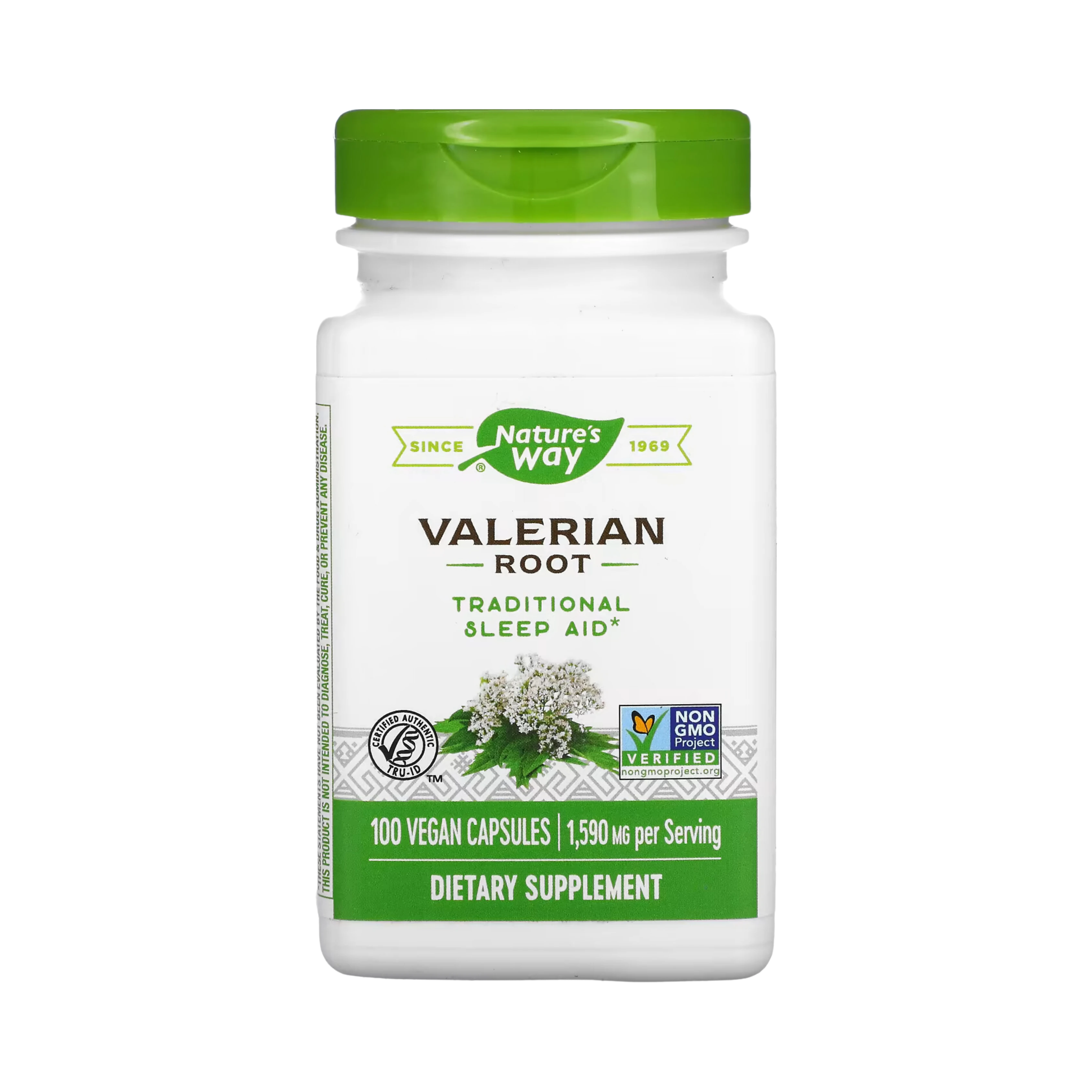 Nature's Way, Valerian Root, 1,590 Mg, 100 Vegan Capsules
