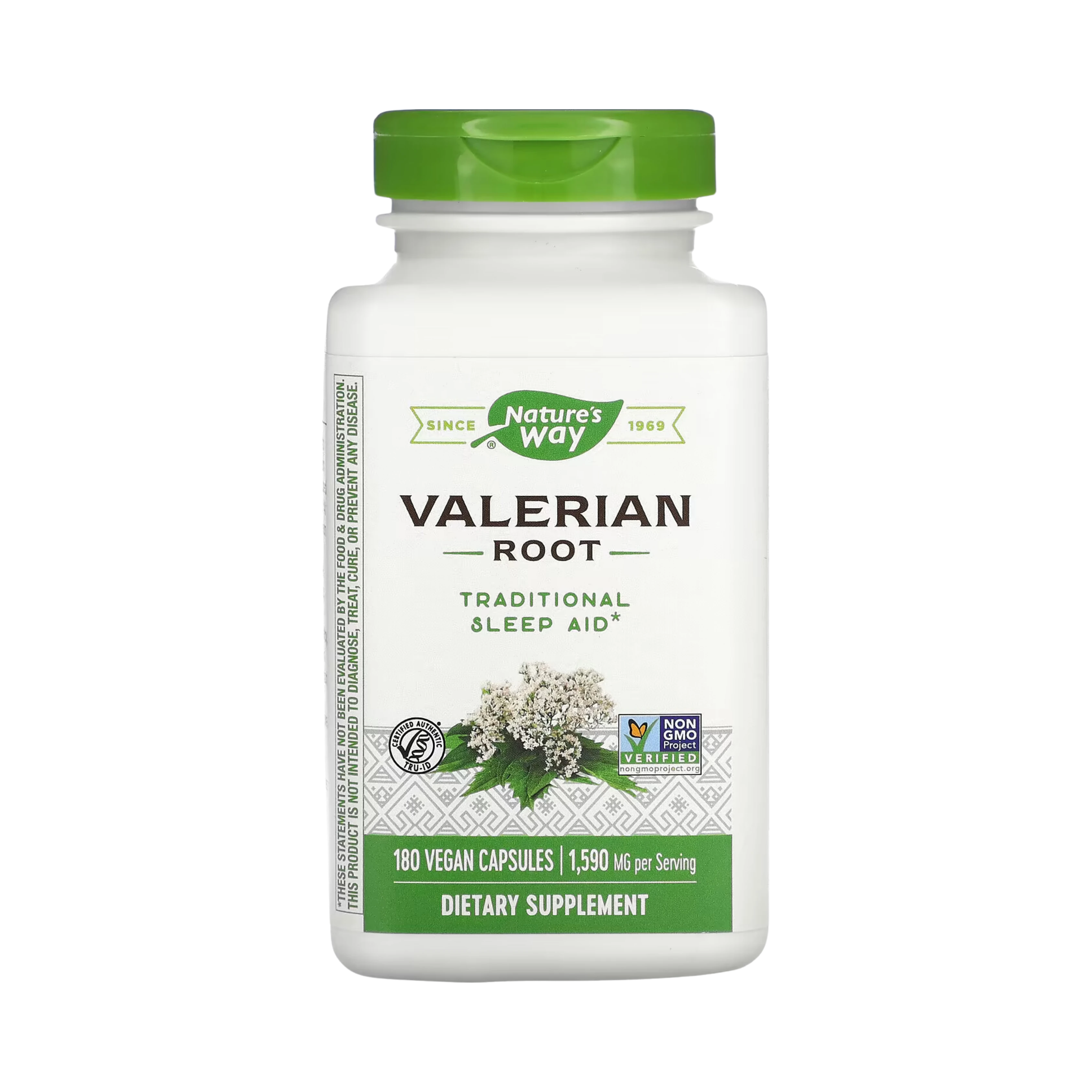 Nature's Way, Valerian Root, 1,590 Mg, 180 Vegan Capsules