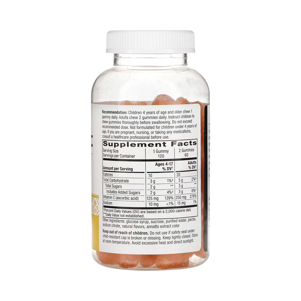 Nature's Way, Vitamin C Gummies, Orange, 250 Mg, 120 Gummies