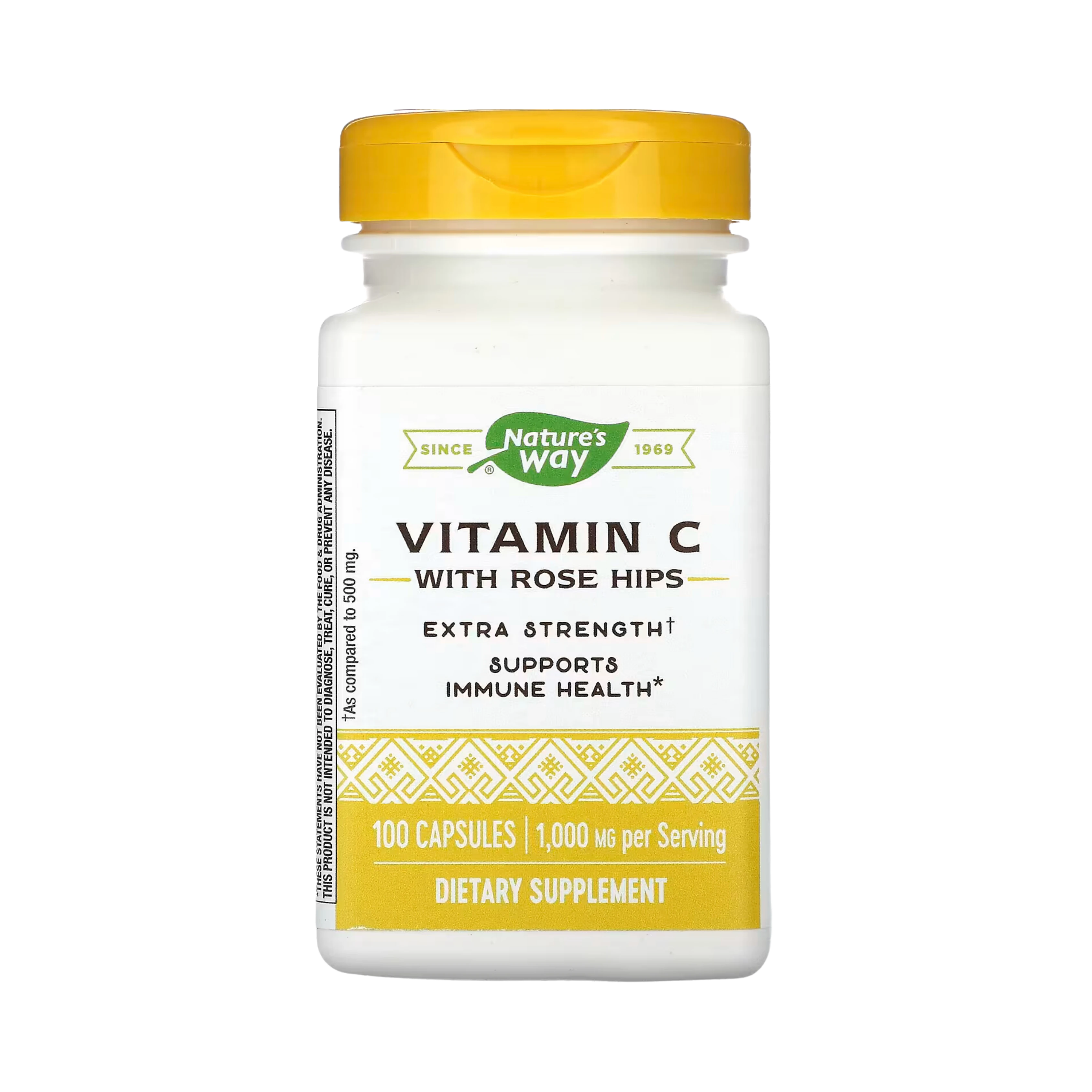 Nature's Way, Vitamin C With Rose Hips, 1,000 Mg, 100 Capsules