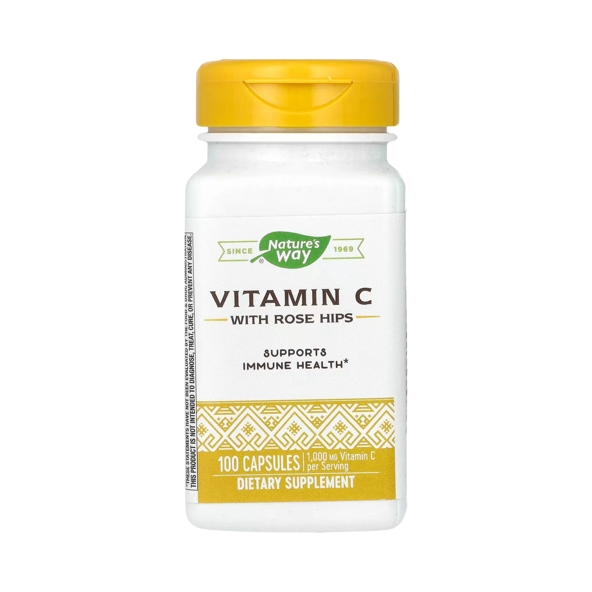 Nature's Way, Vitamin C With Rose Hips, 100 Capsules