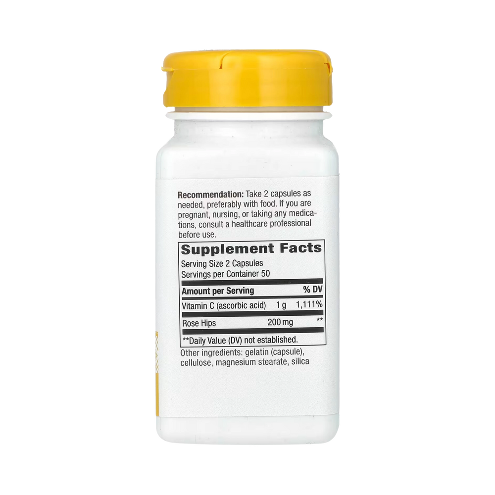 Nature's Way, Vitamin C With Rose Hips, 100 Capsules