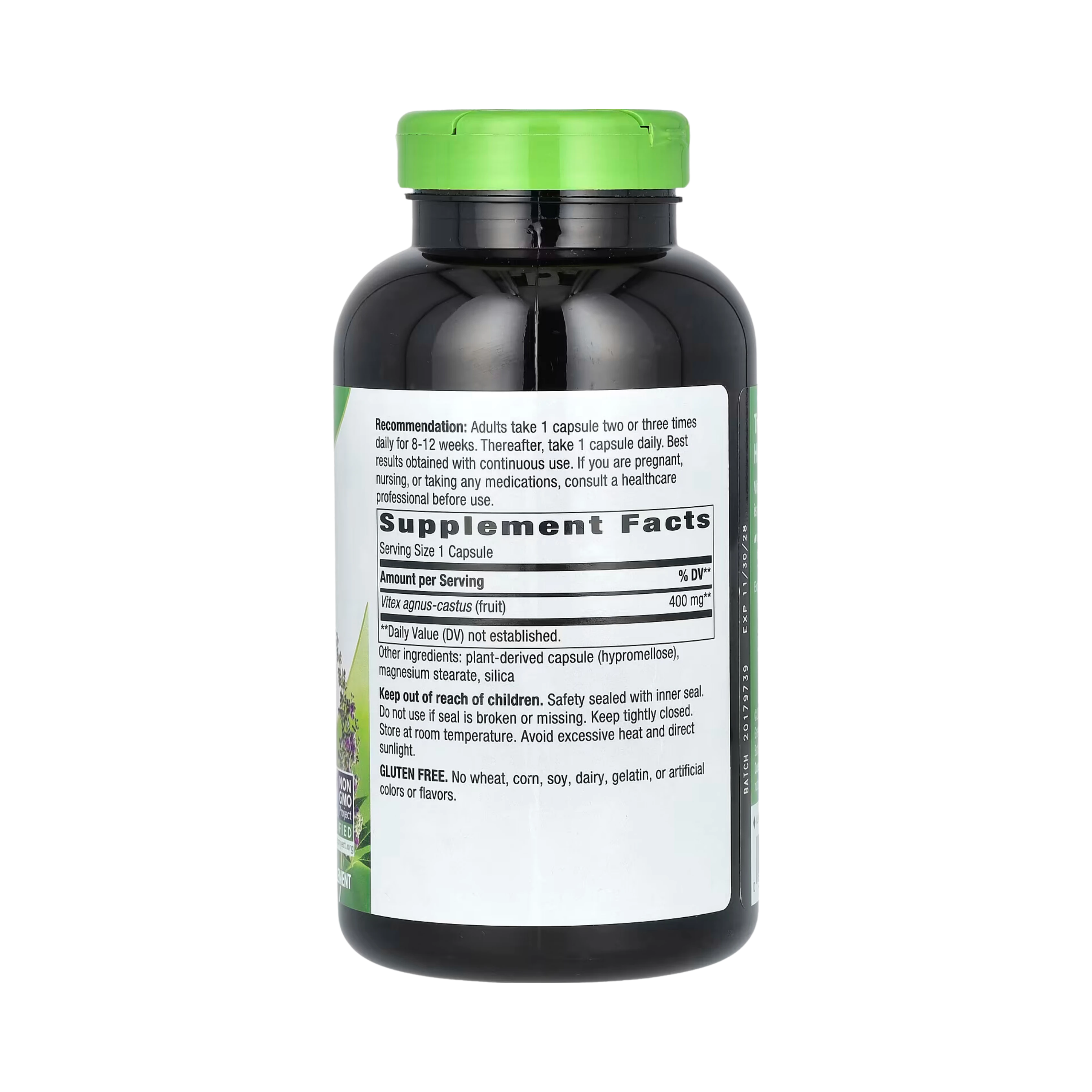 Nature's Way, Vitex Fruit, 400 Mg, 320 Vegan Capsules
